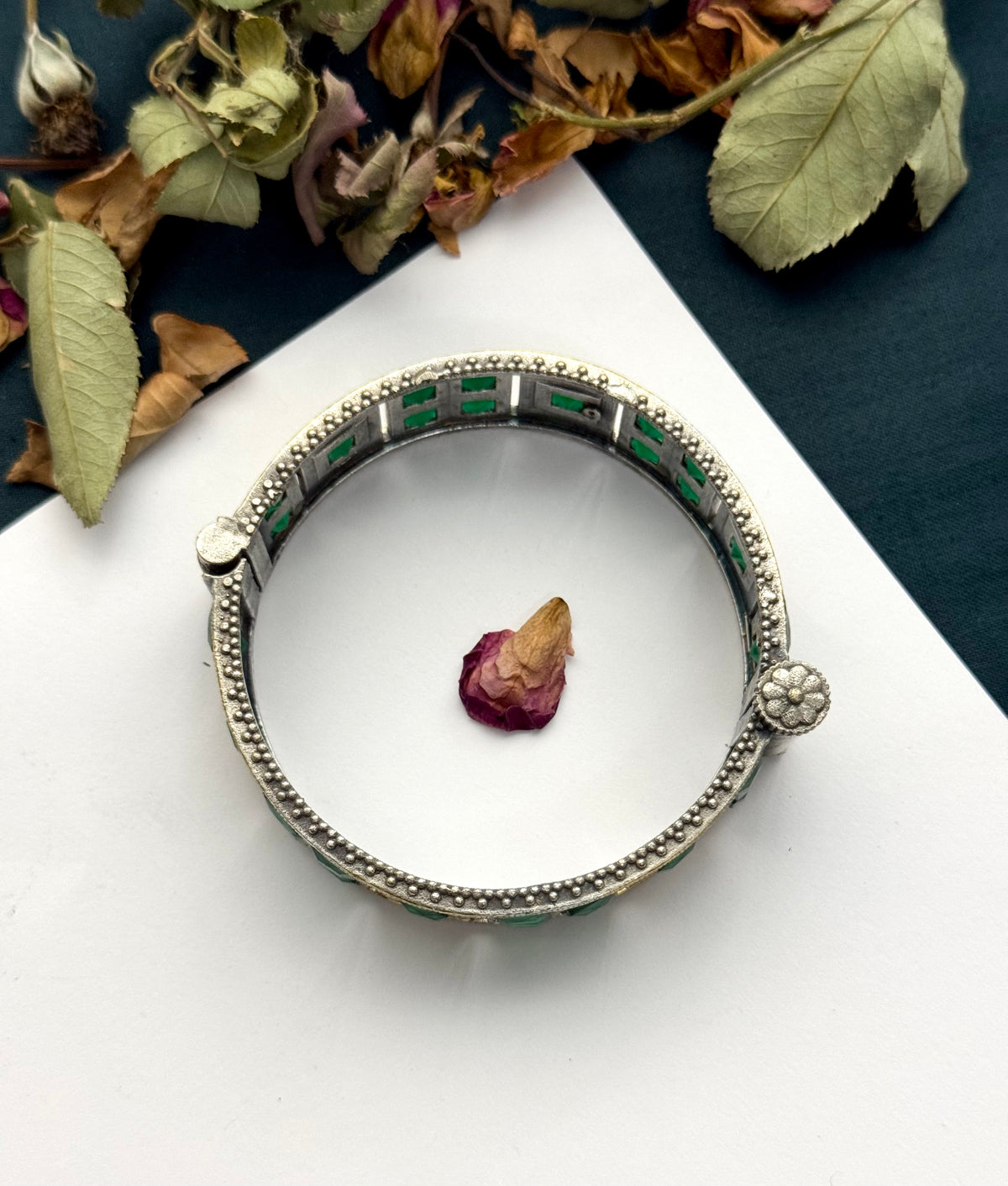 Premium brass made oxidised openable Bangles ( size standard 2.6)