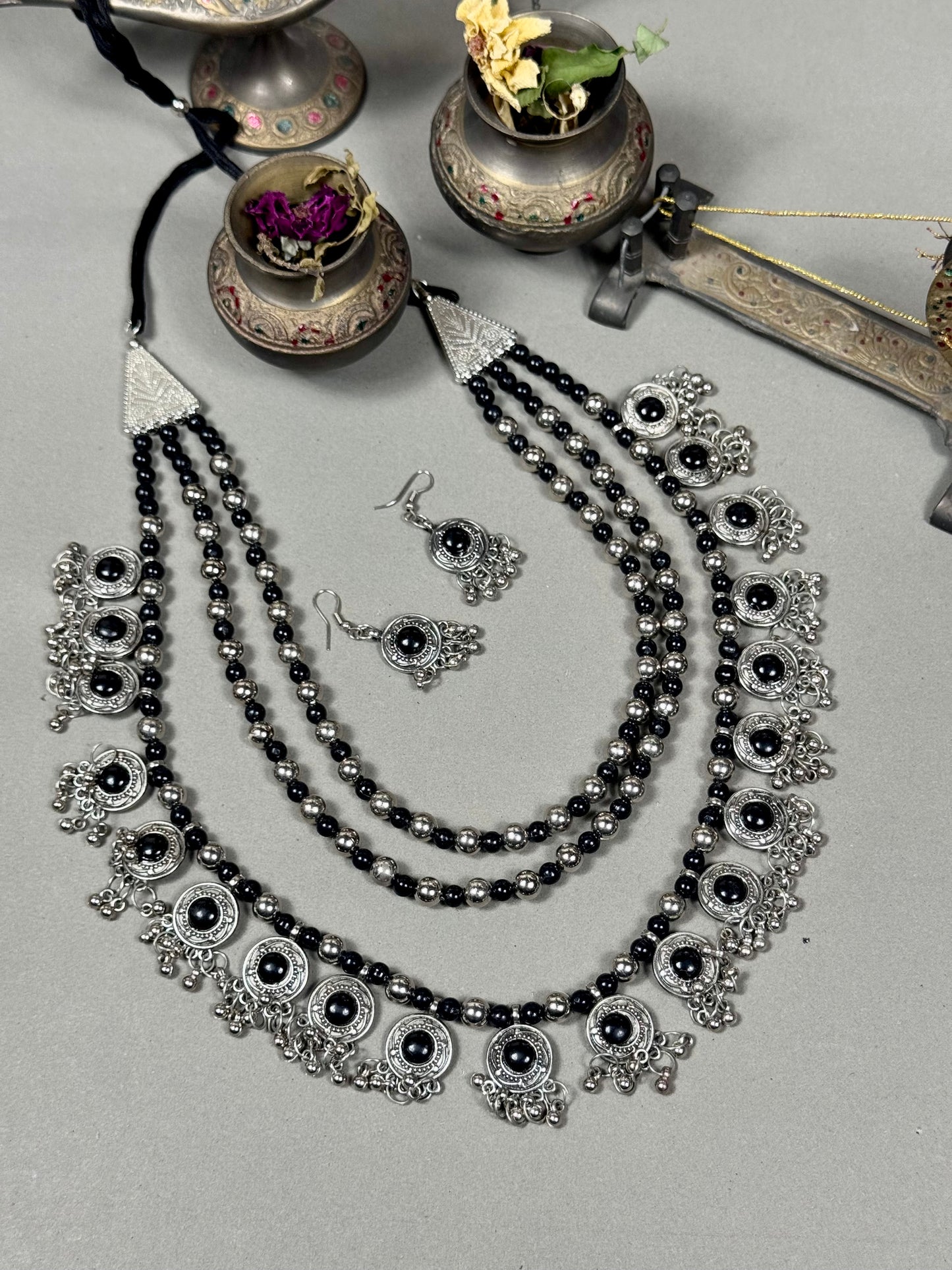 Oxidised Triple layer Mala set