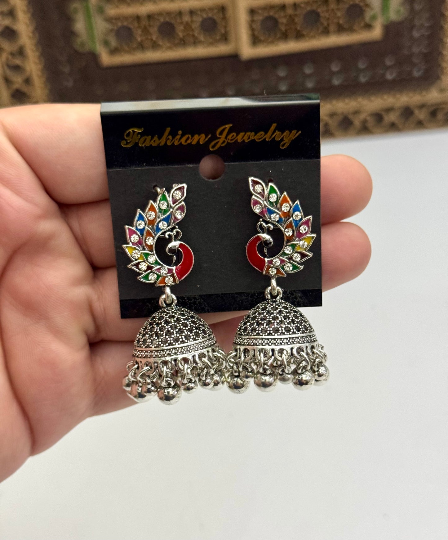 Chinese in budget Oxidised Earrings