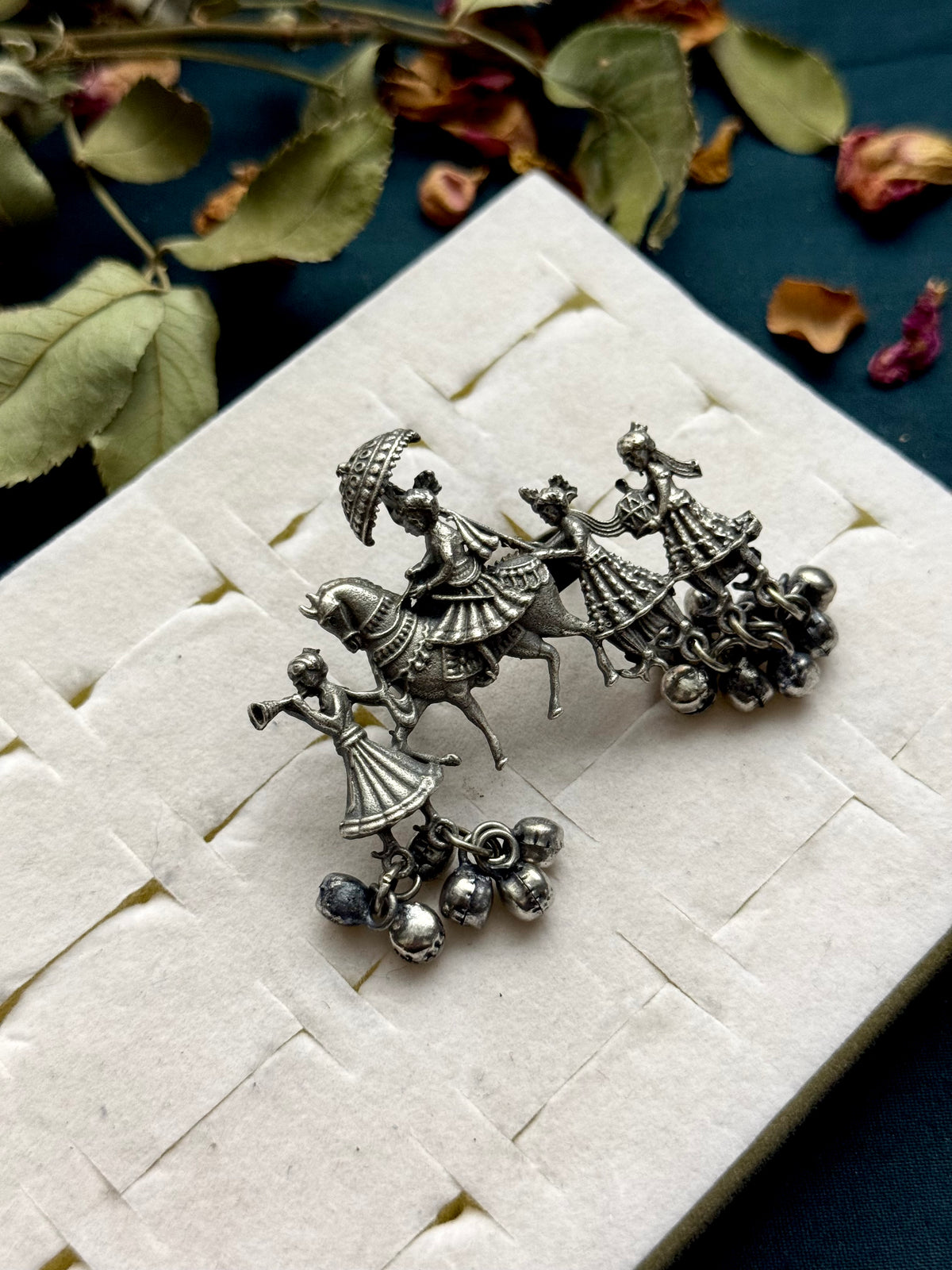 Premium Oxidised Brass Made Adjustable Ring