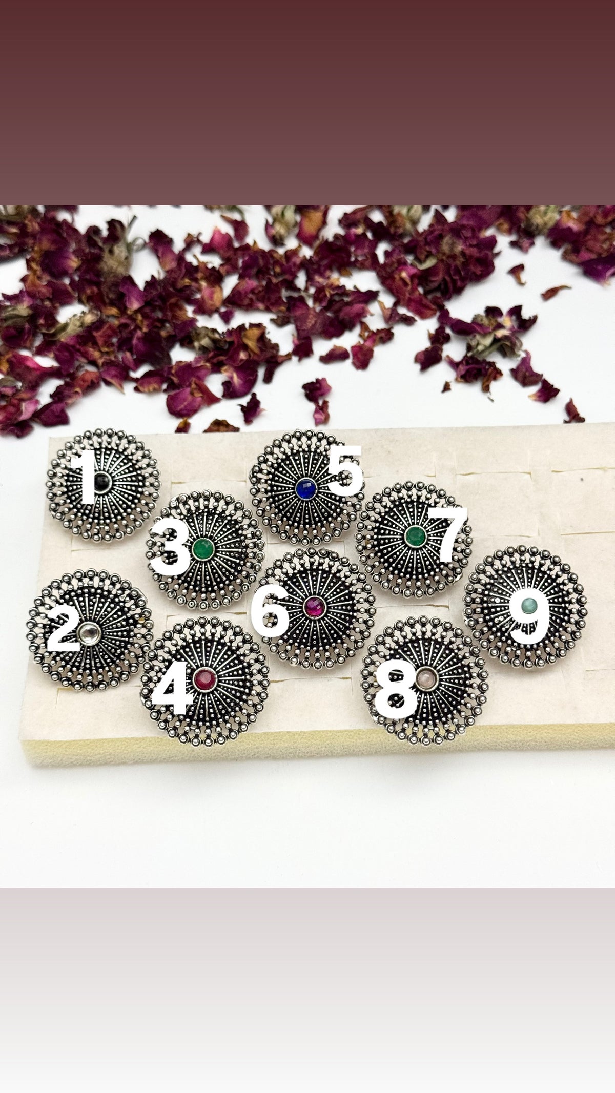 Premium Oxidised Adjustable Rings