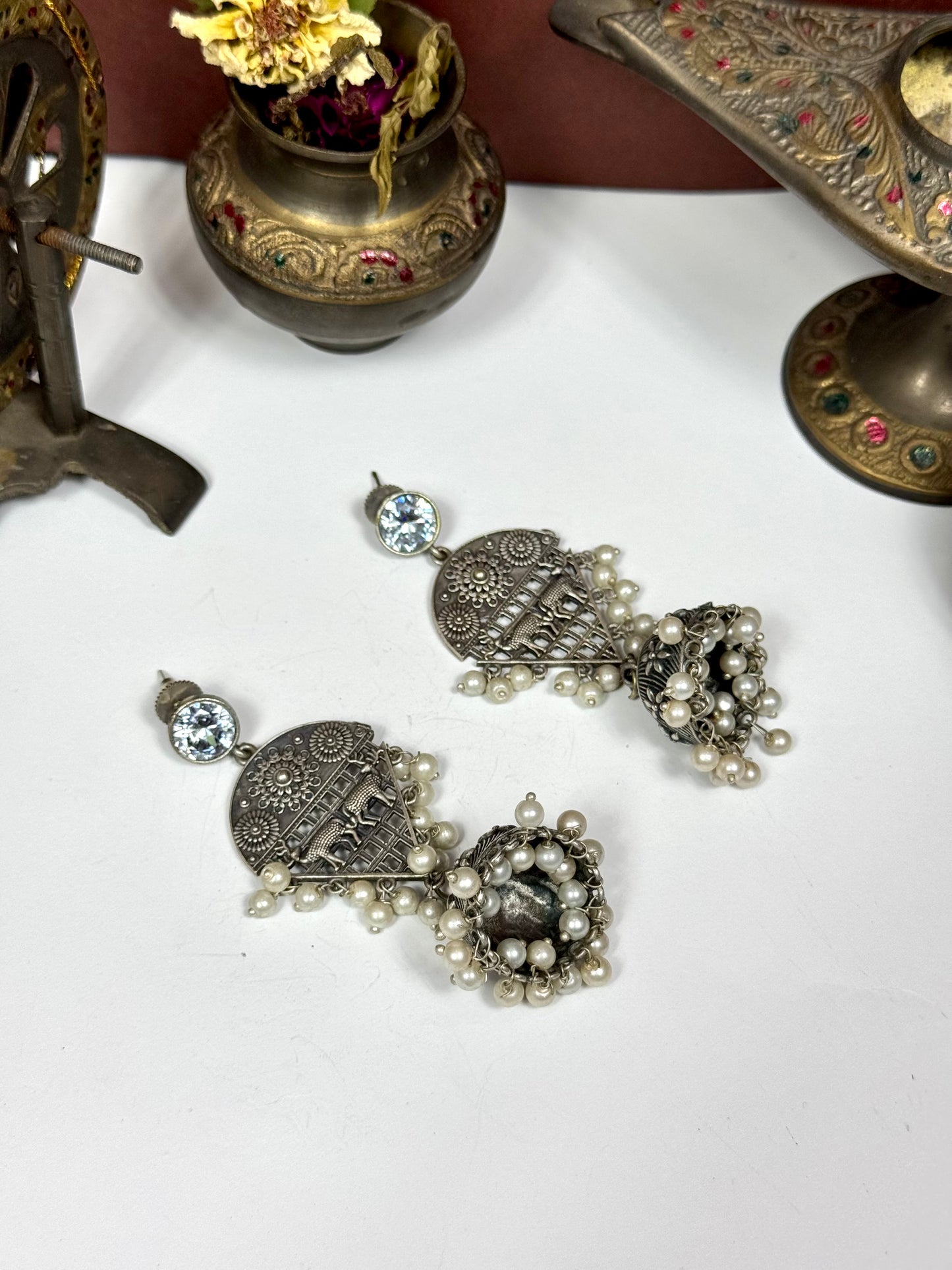 Premium Oxidised Sharmila Jhumki