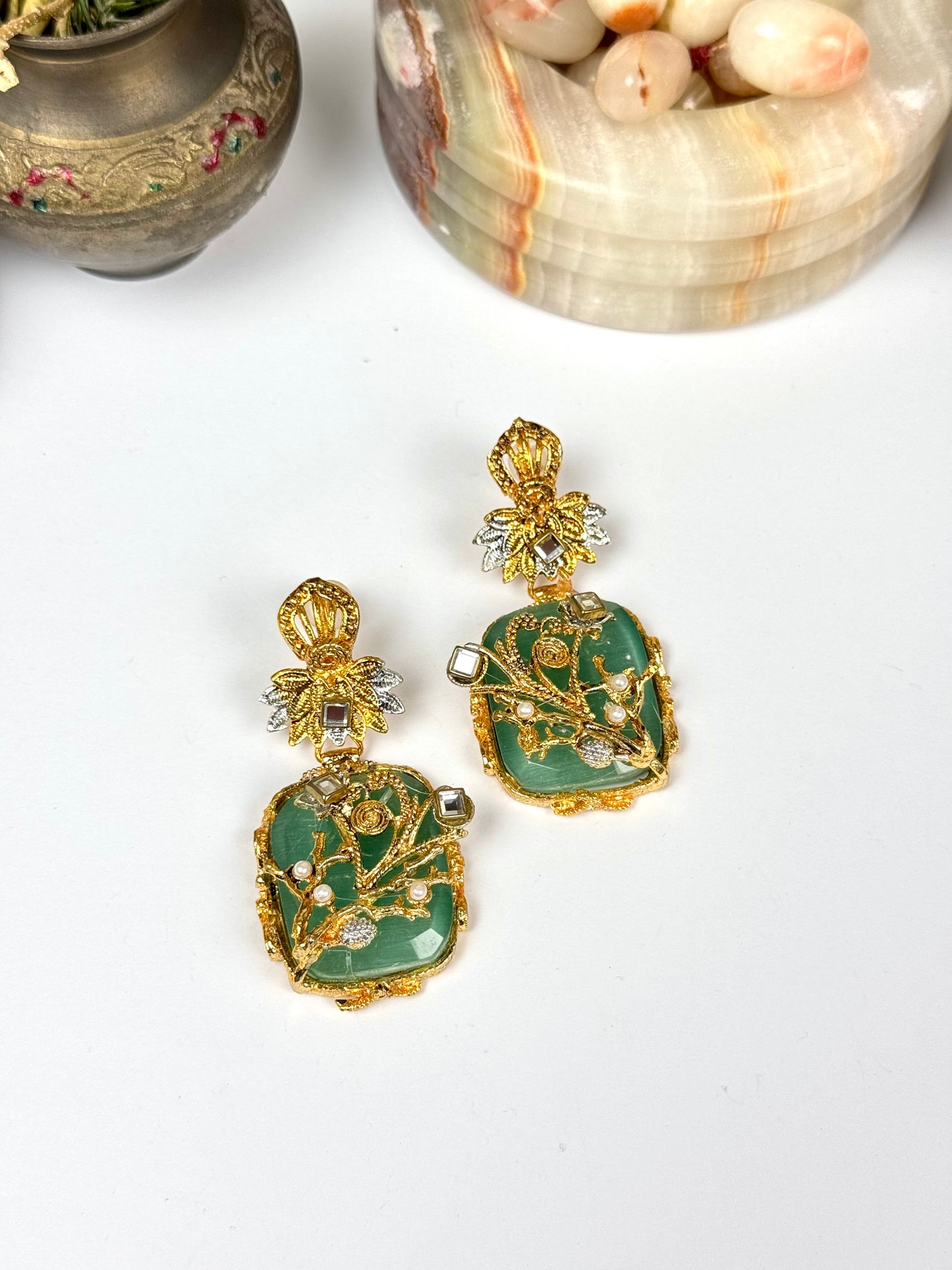 EGYPTIAN Stone Earrings