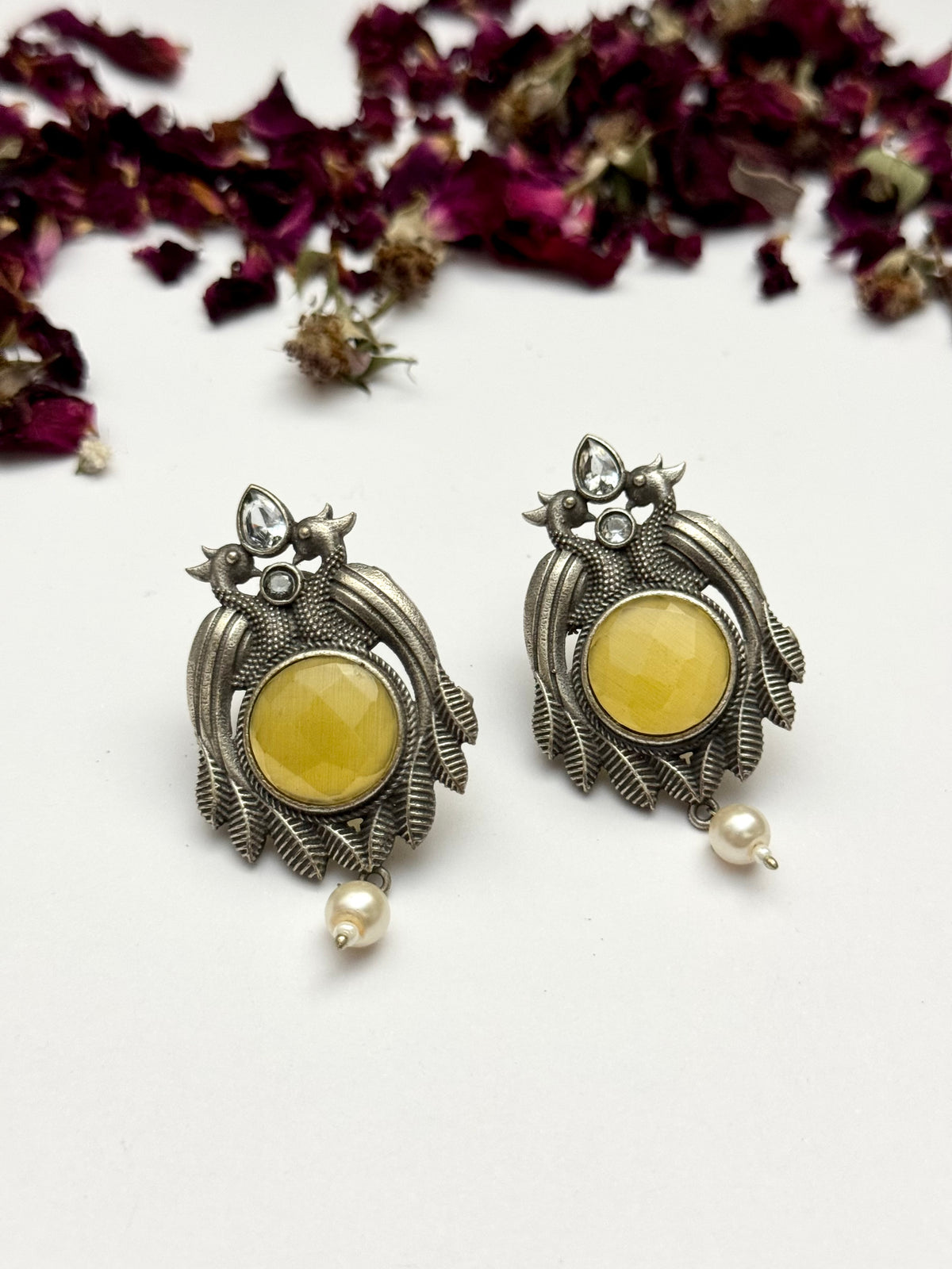 Premium oxidised Brass made Earrings