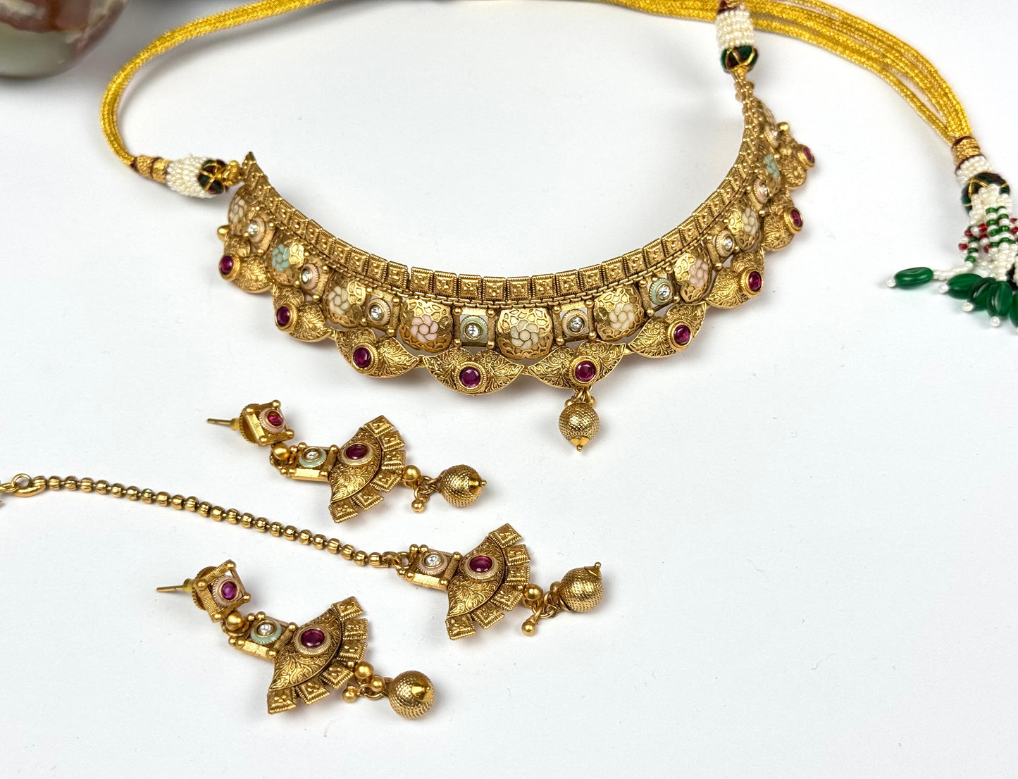 Rajwadi Brass Choker Set