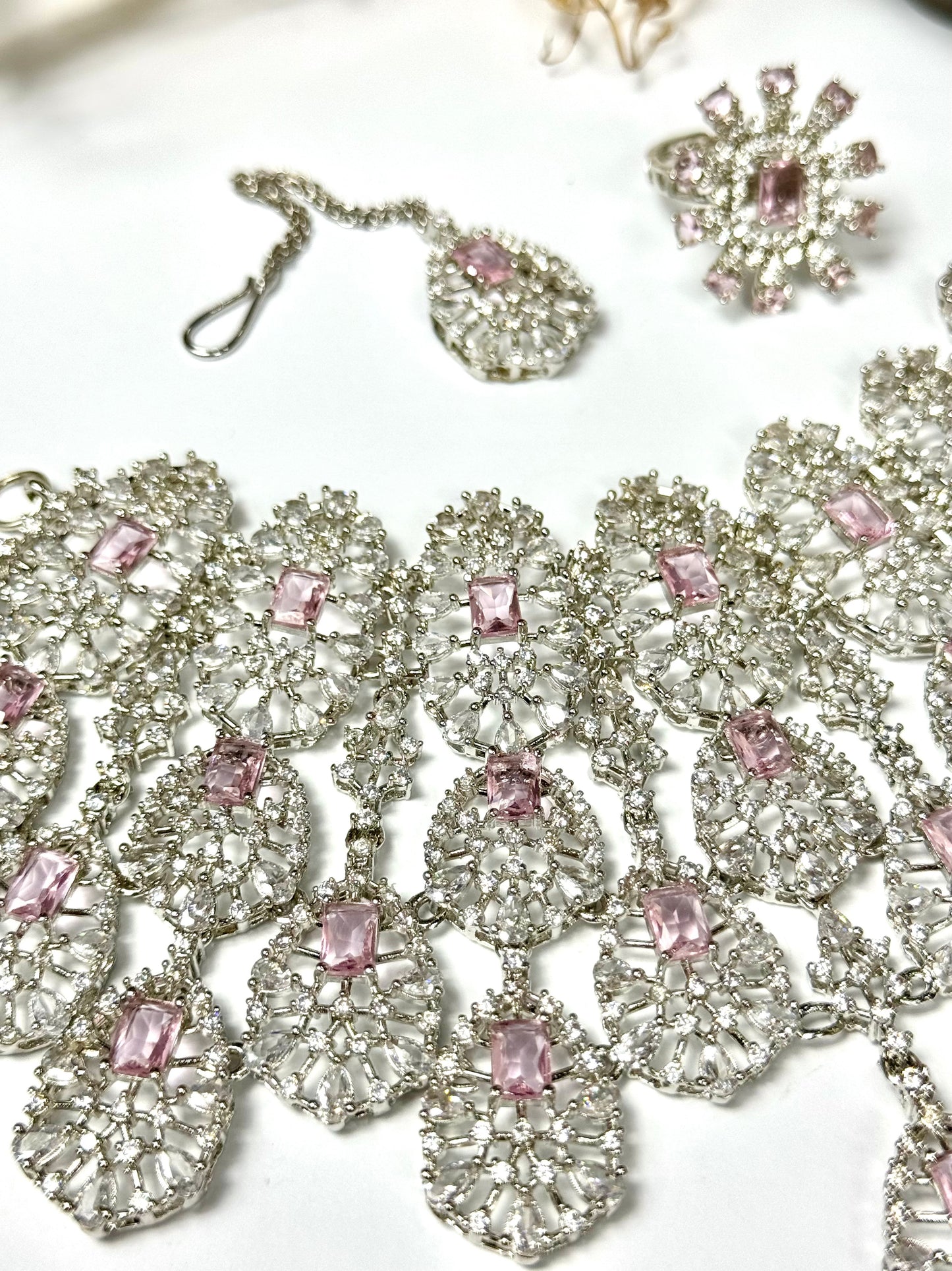 American Diamond 1 karat Bridal Set