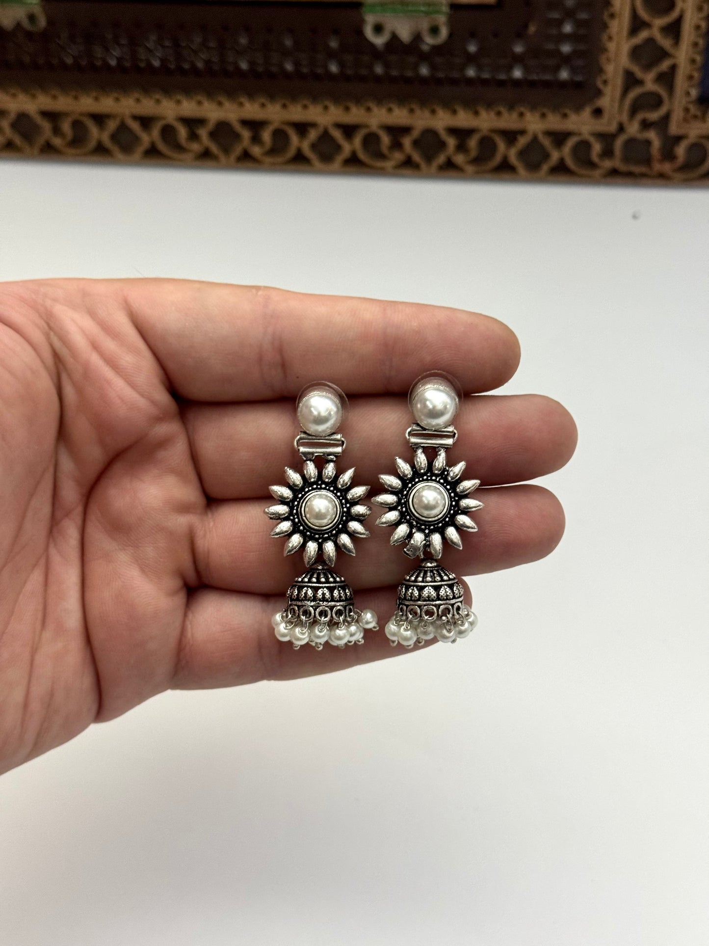Premium Brass made oxidised Earrings