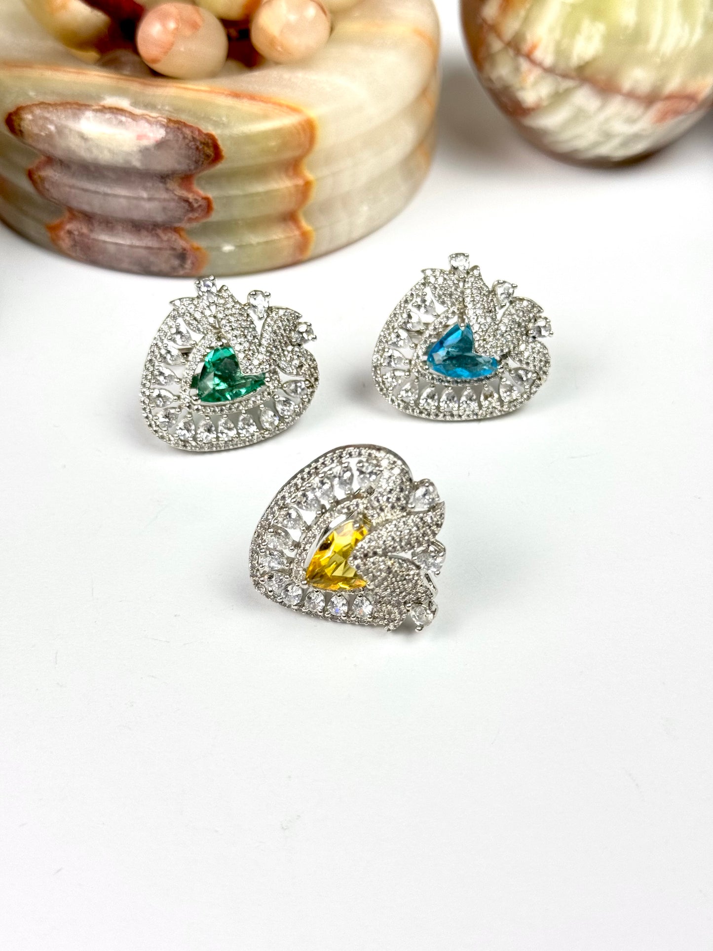 Premium American Diamond adjustable Rings