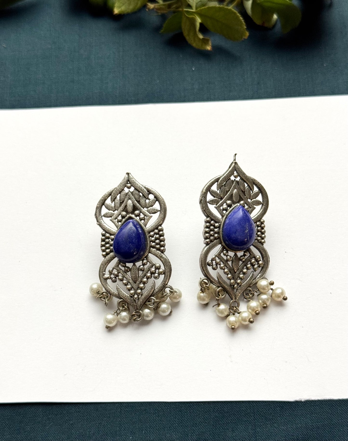 Premium Brass made Oxidised Earrings
