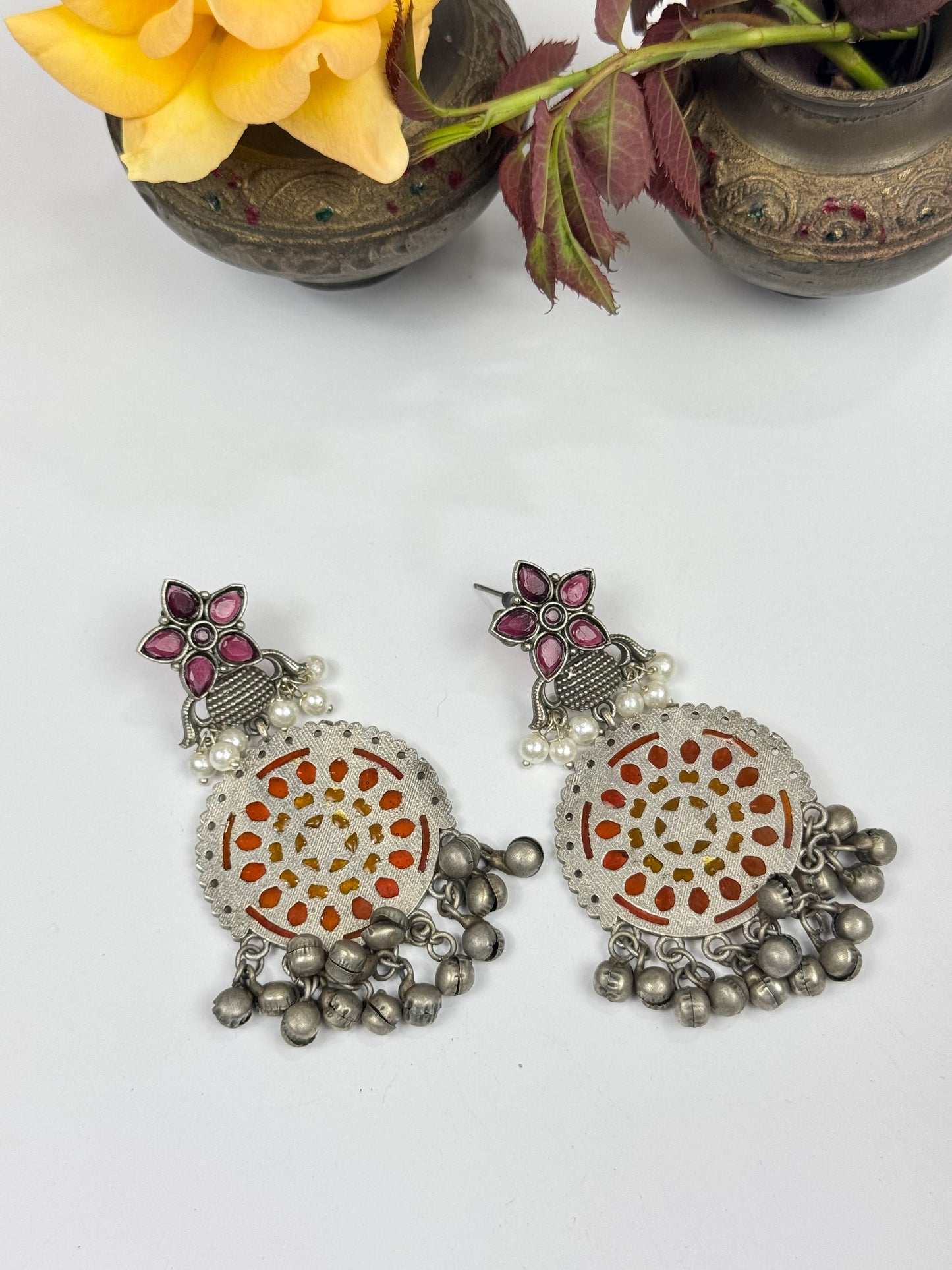 Premium Brass made oxidised Earrings