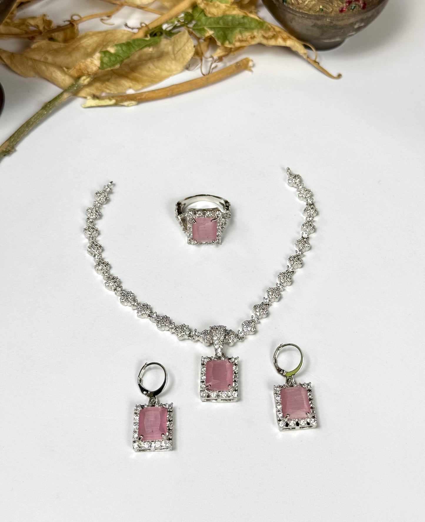 American diamond 1 karat Combo set