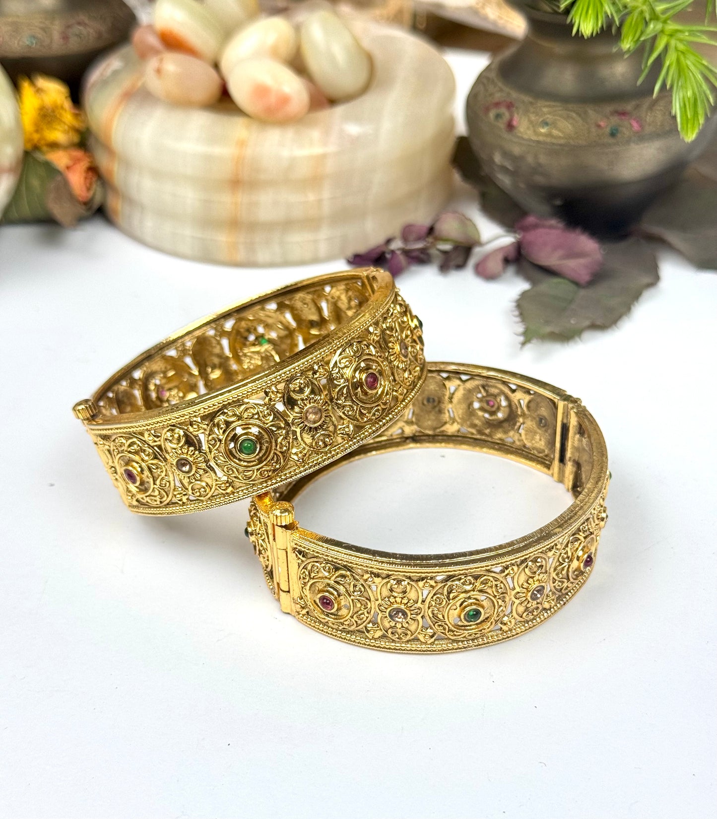 Rajwadi openable Bangles pair
