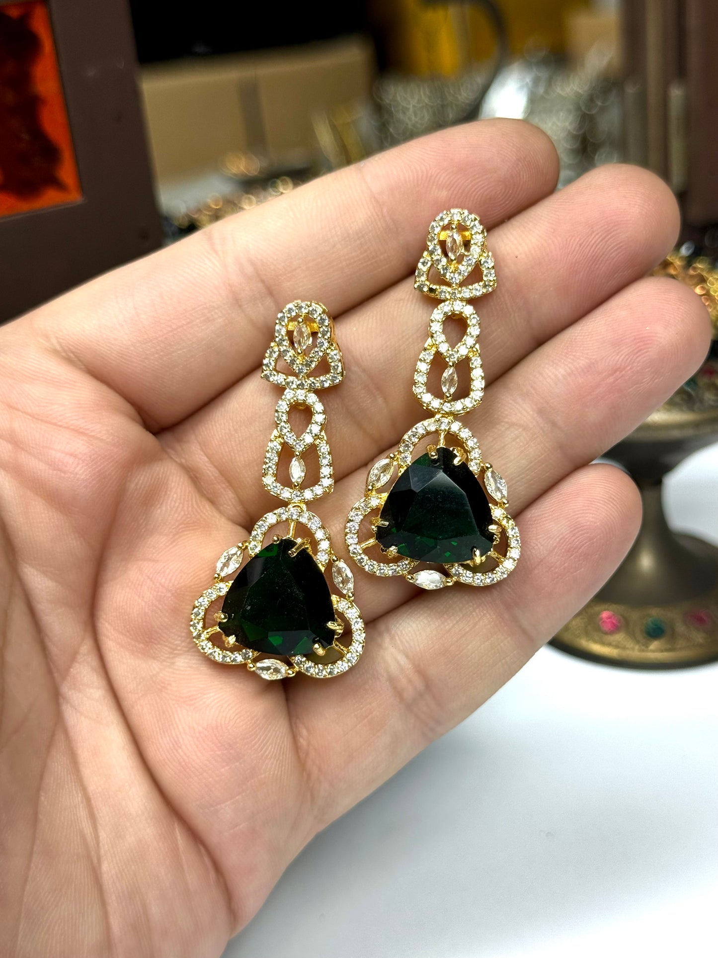 American Diamond 1 karat Earrings