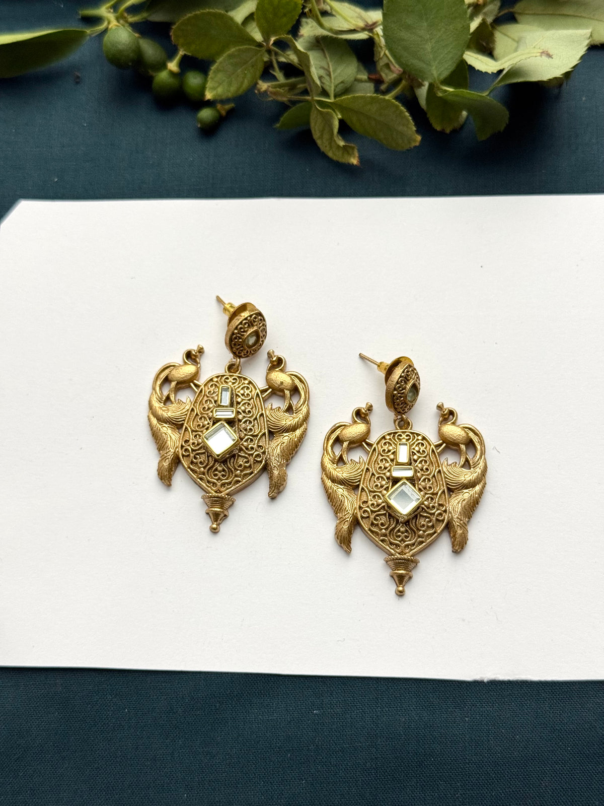 Premium Brass made oxidised Earrings