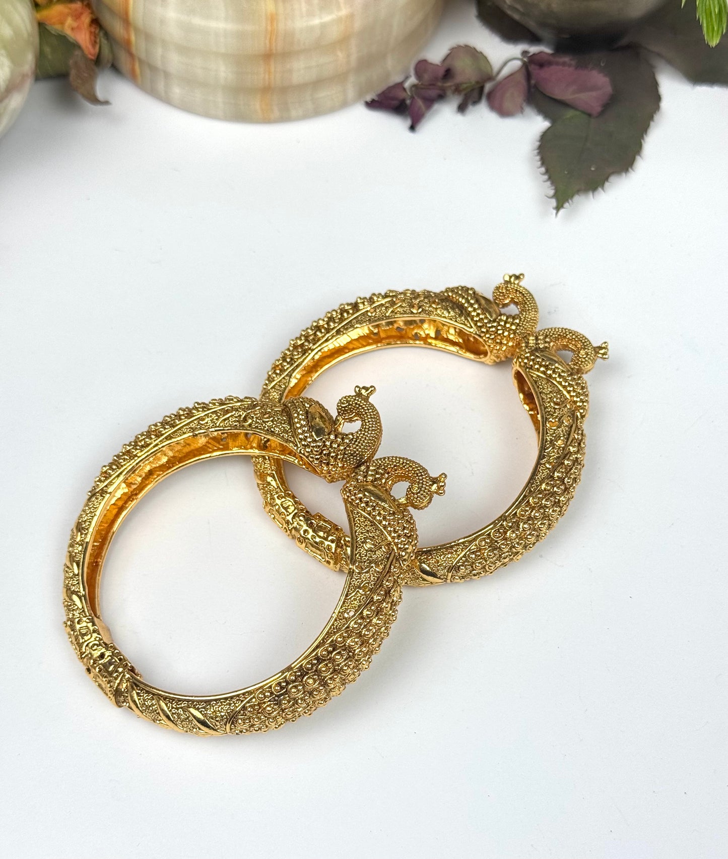 Rajwadi Brass Openable Bangles pair