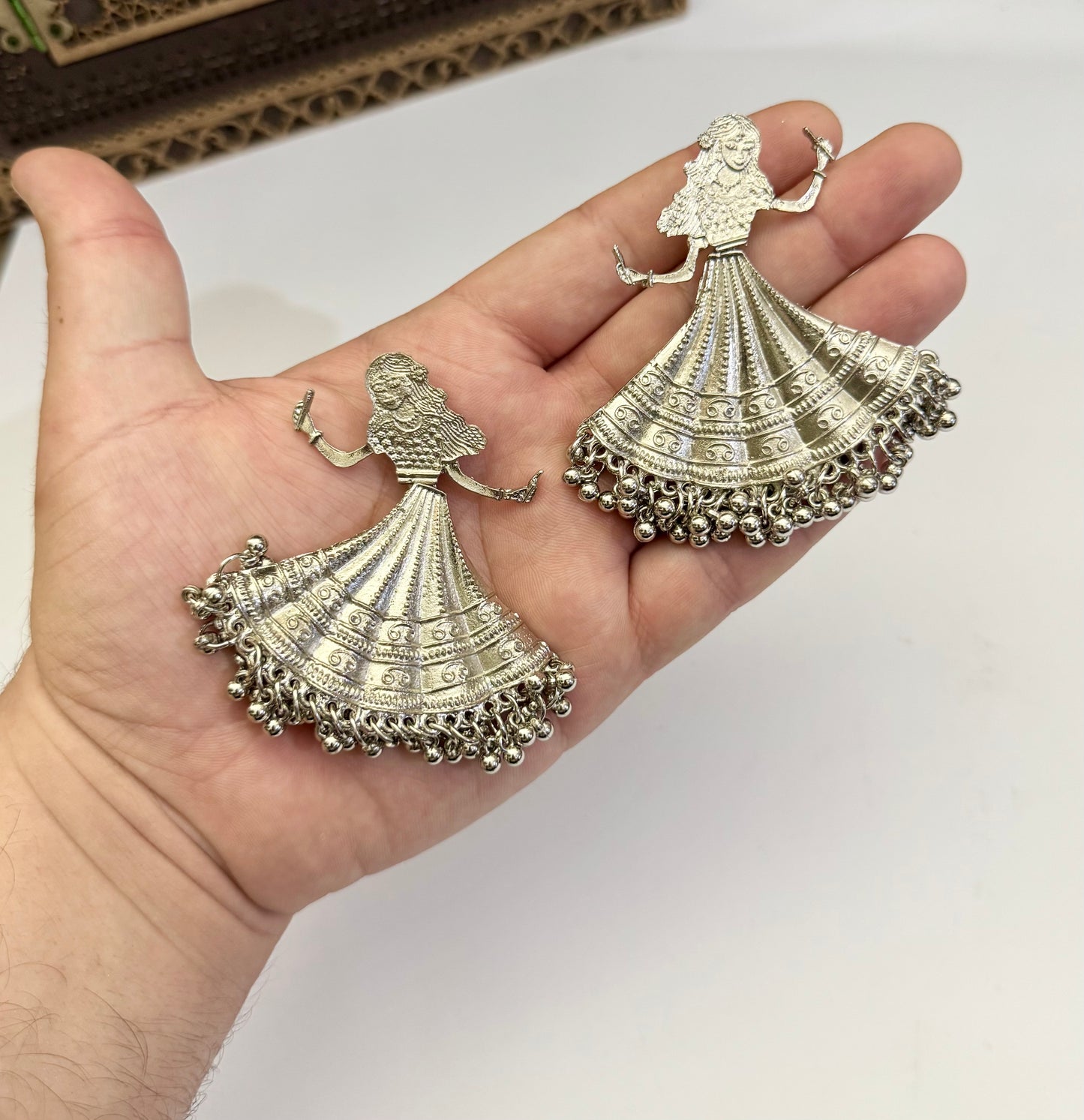 Oxidised Earring