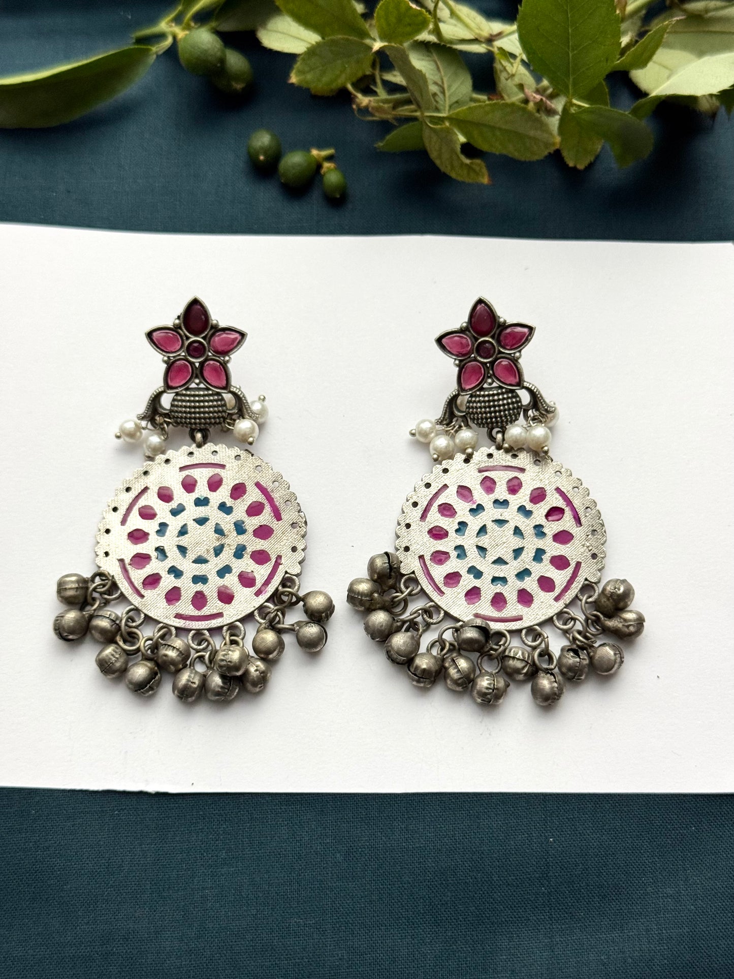 Premium Brass made oxidised Earrings