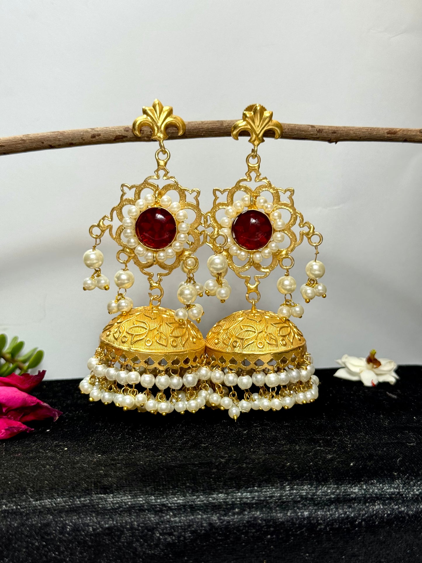 Premium Brass Safeena Jhumka