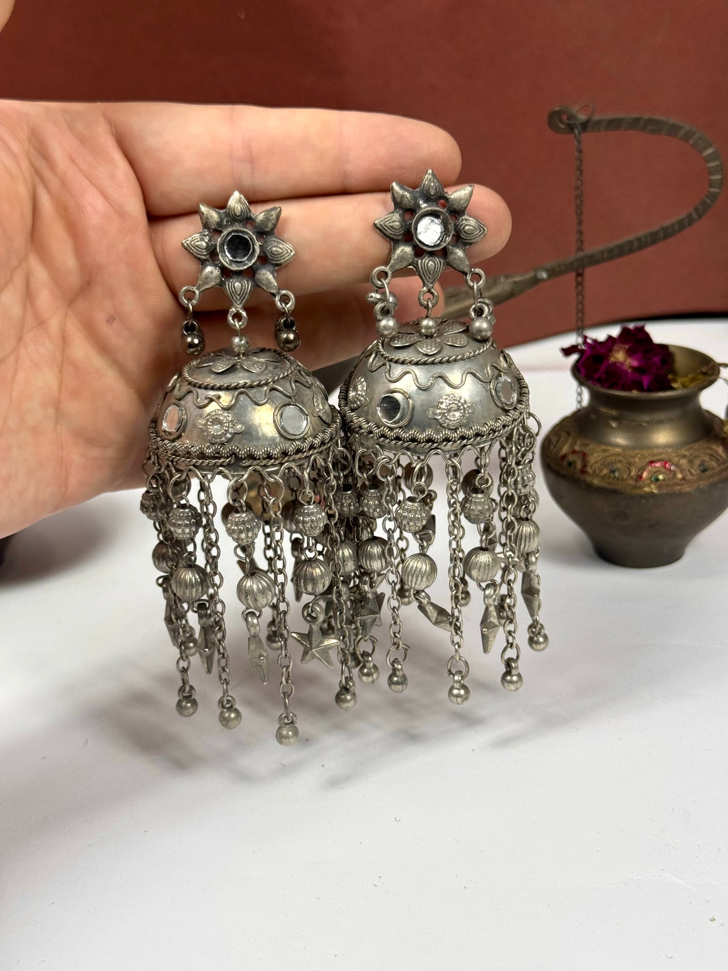 Oxidised Juhi Jhumka