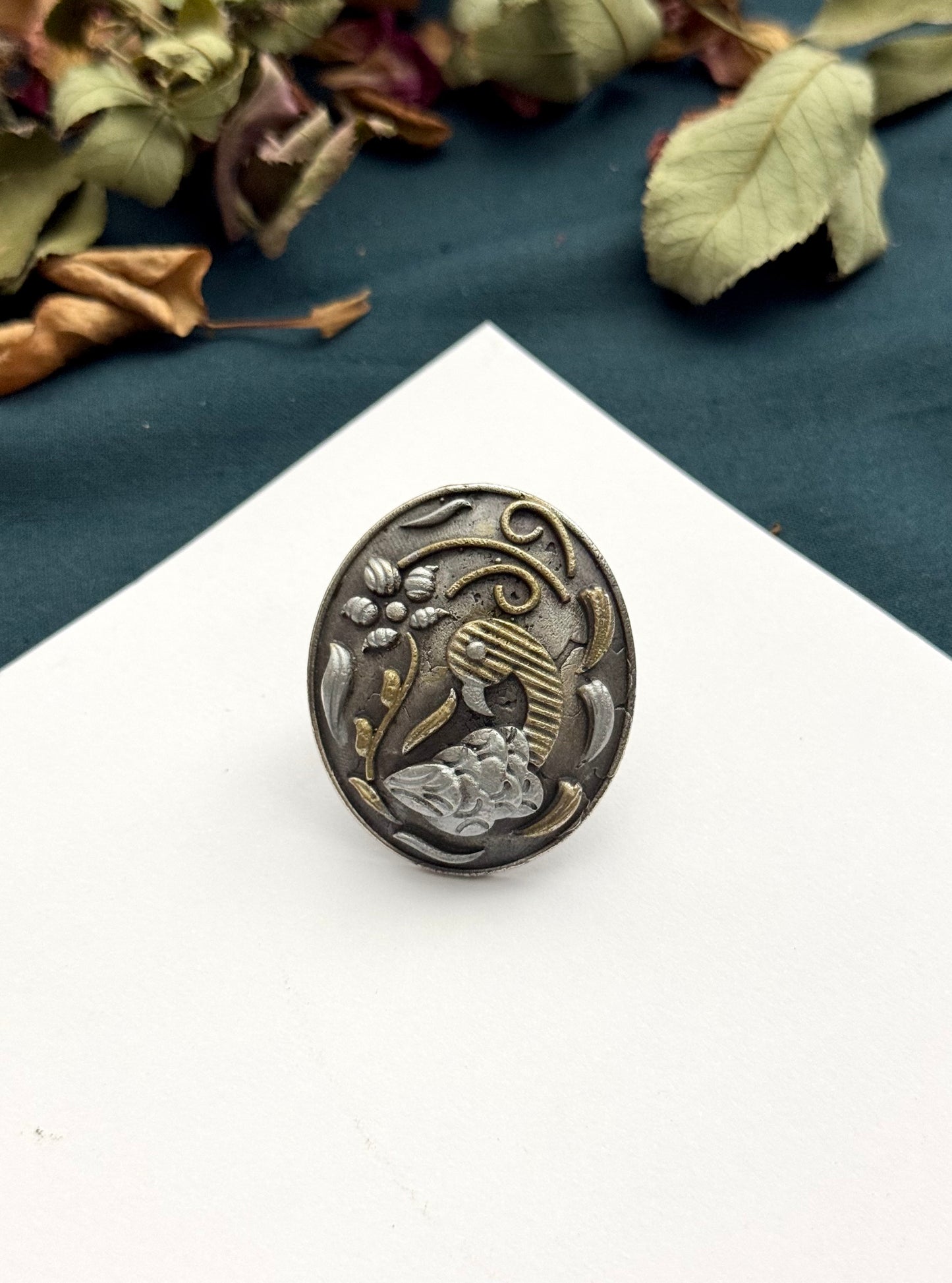 Premium Oxidised Brass Made Adjustable Rings