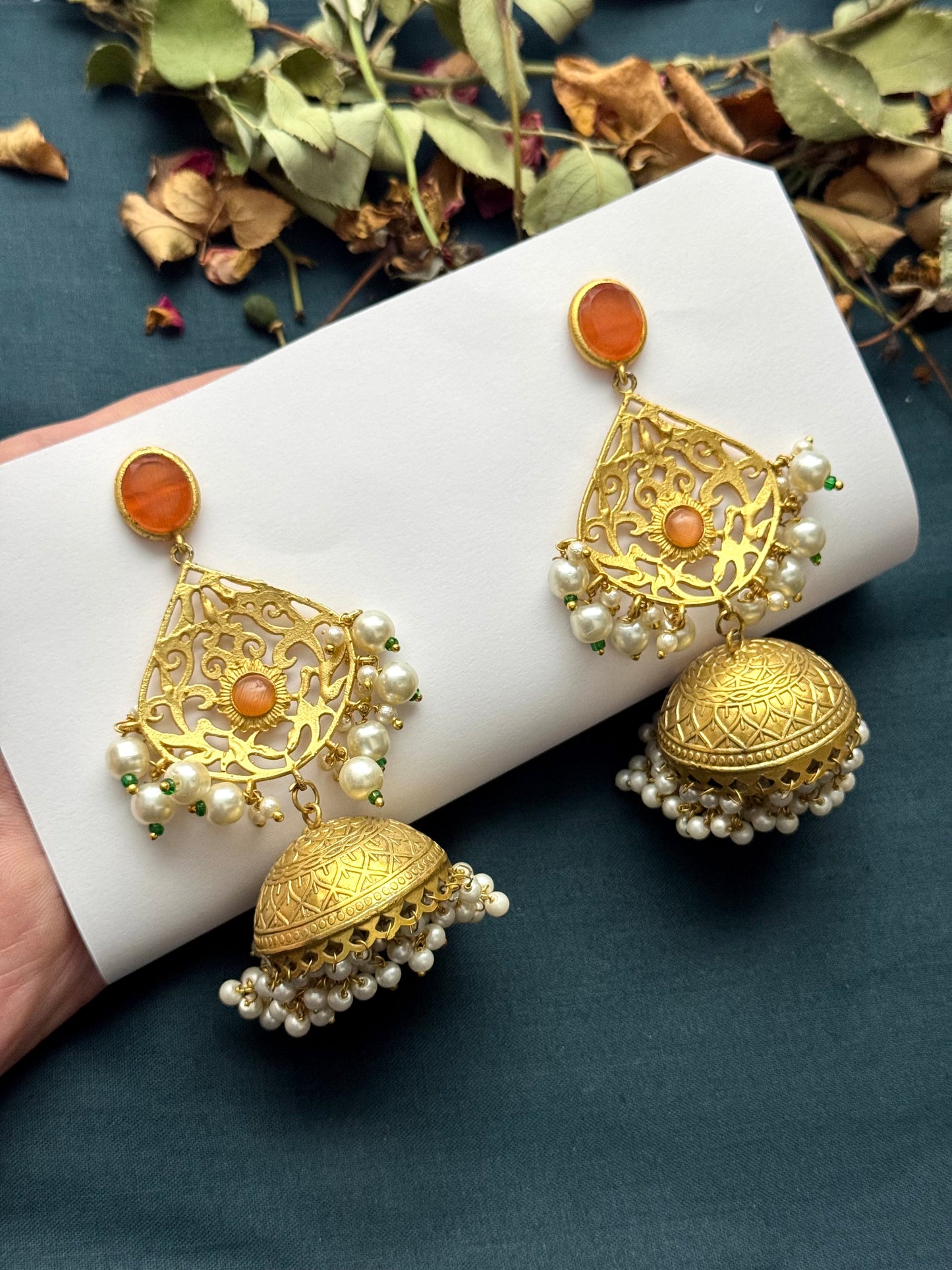 Premium Brass sara Jhumka