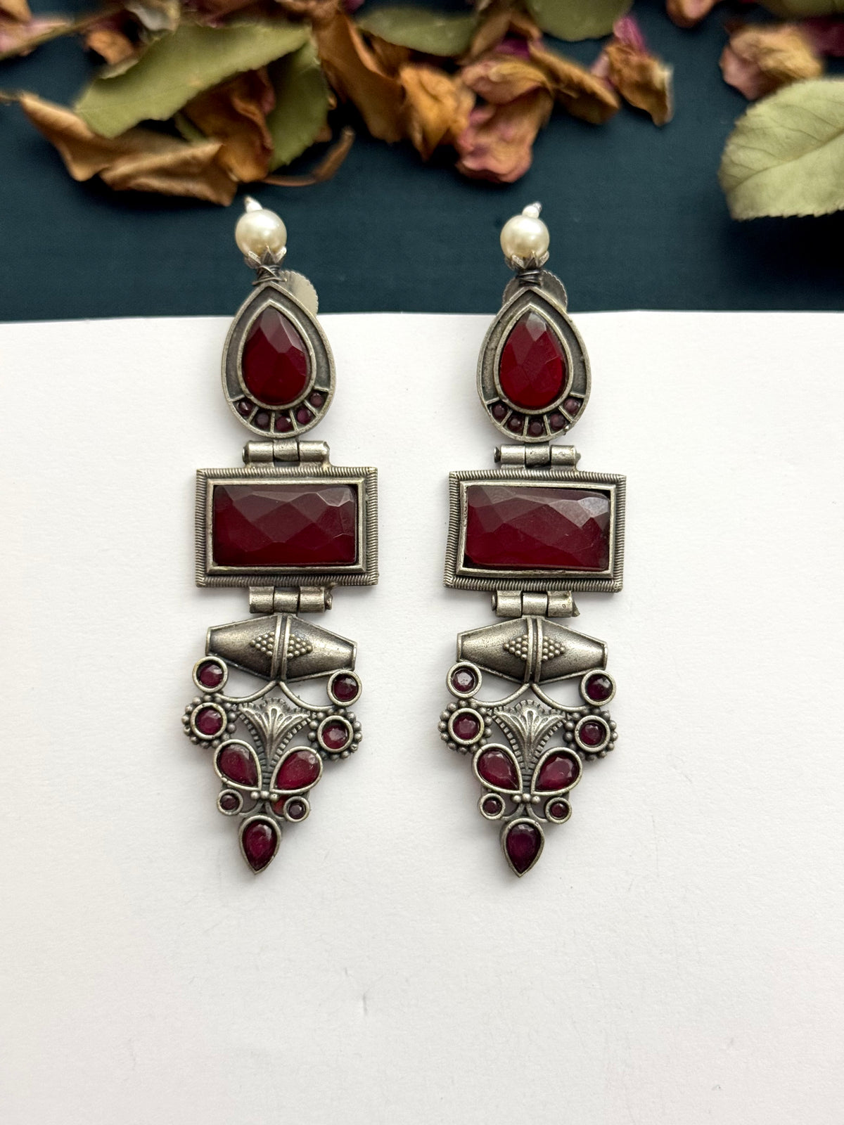 Premium oxidised Brass made Earrings