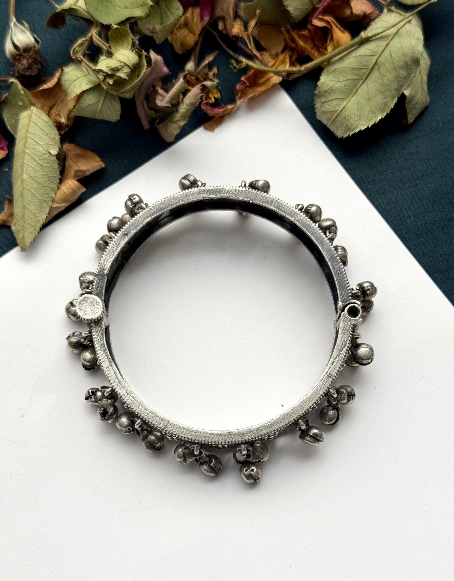 Premium Brass made oxidised openable Bangle ( size standard 2.6)