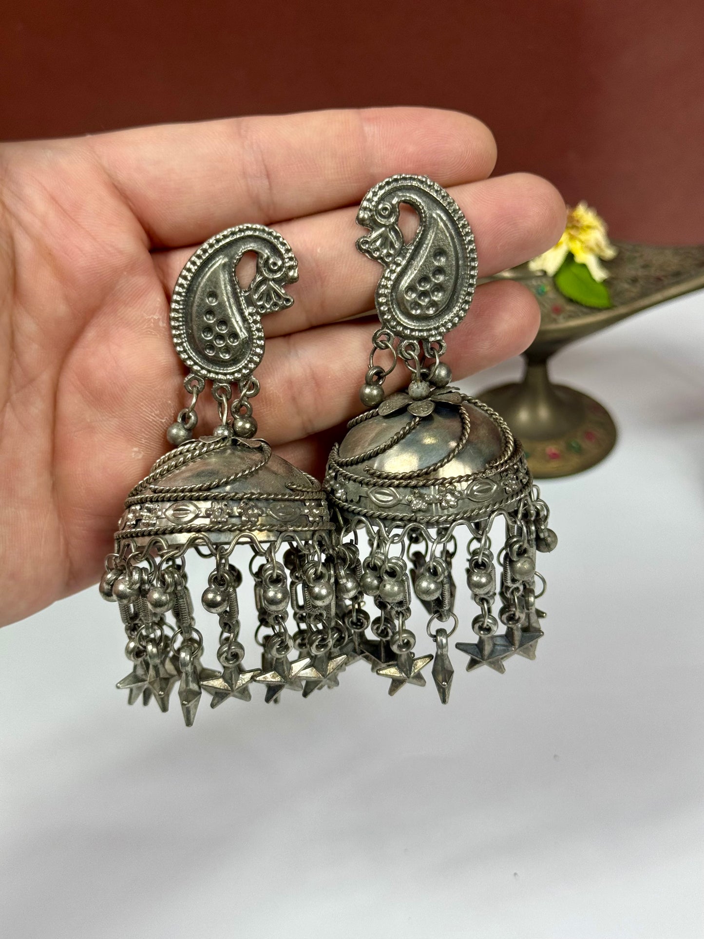 Oxidised Maya Jhumka