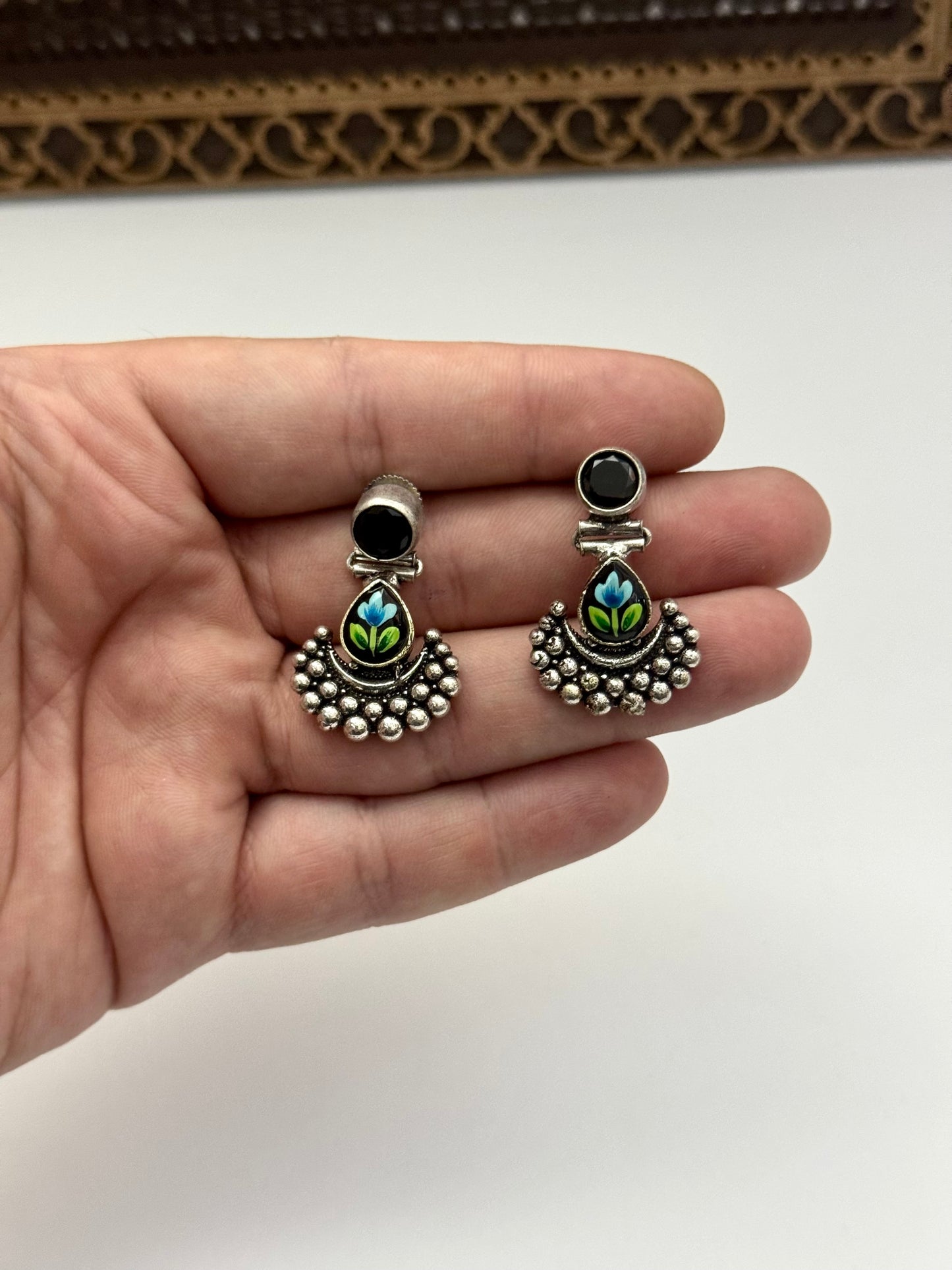 Premium Brass made oxidised Earrings