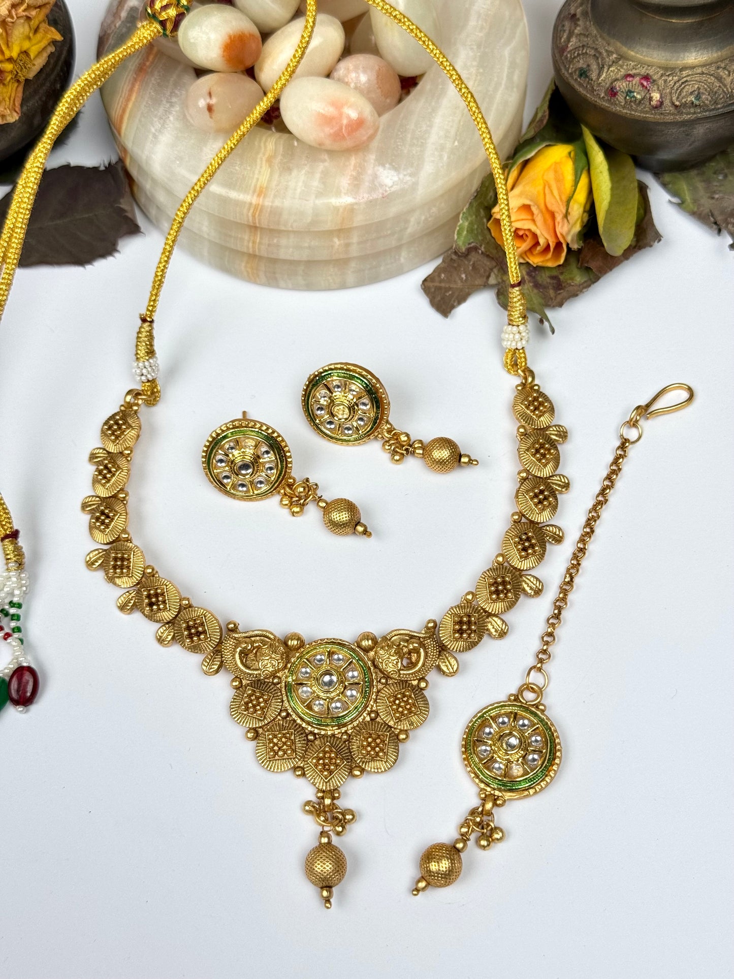Rajwadi Shenaz Necklace set