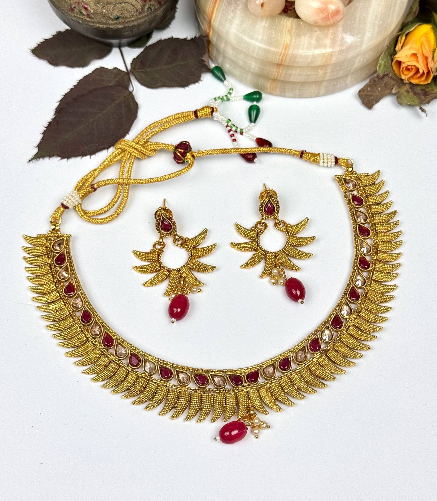 Rajwadi Shabnum Necklace set