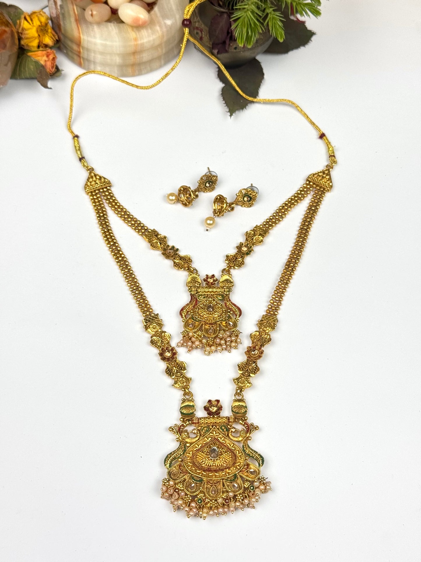 Rajwadi Mehndi Polish Mala Set