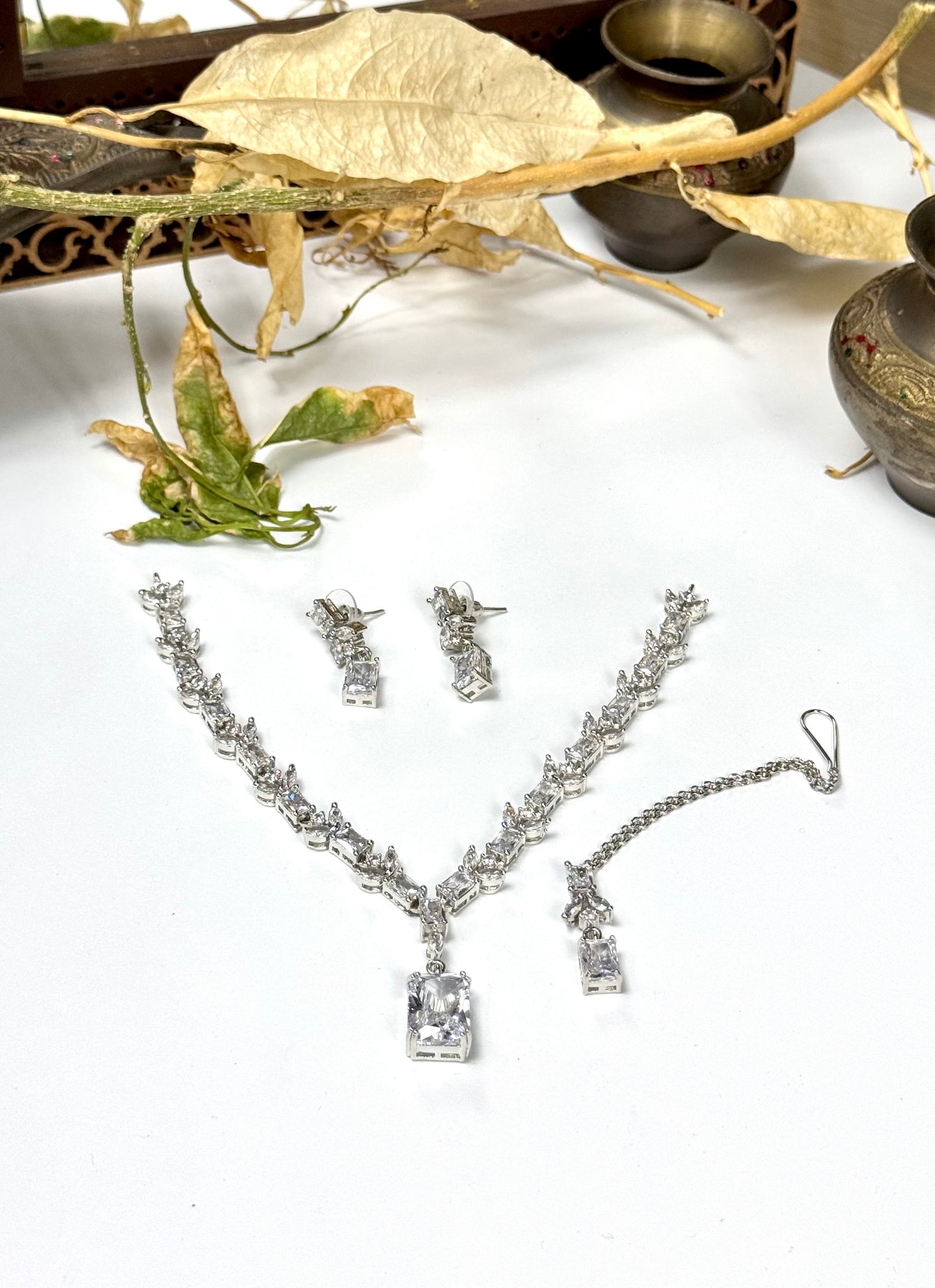 American Diamond 1 karat Necklace sets