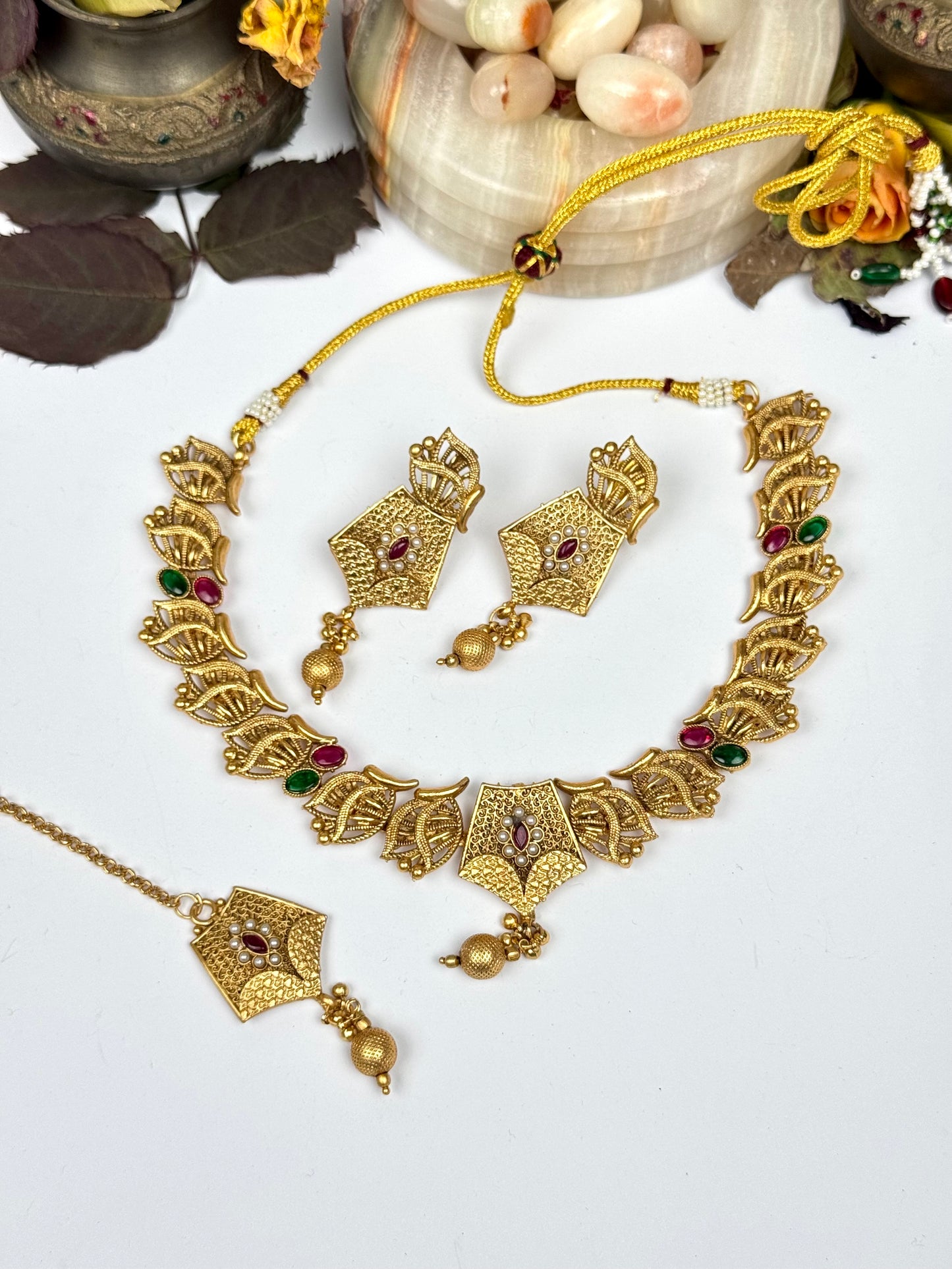 Rajwadi Mahnoor Necklace set