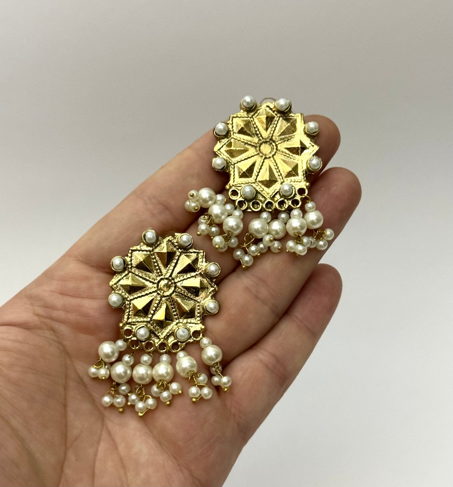 Tribal Flower Earrings