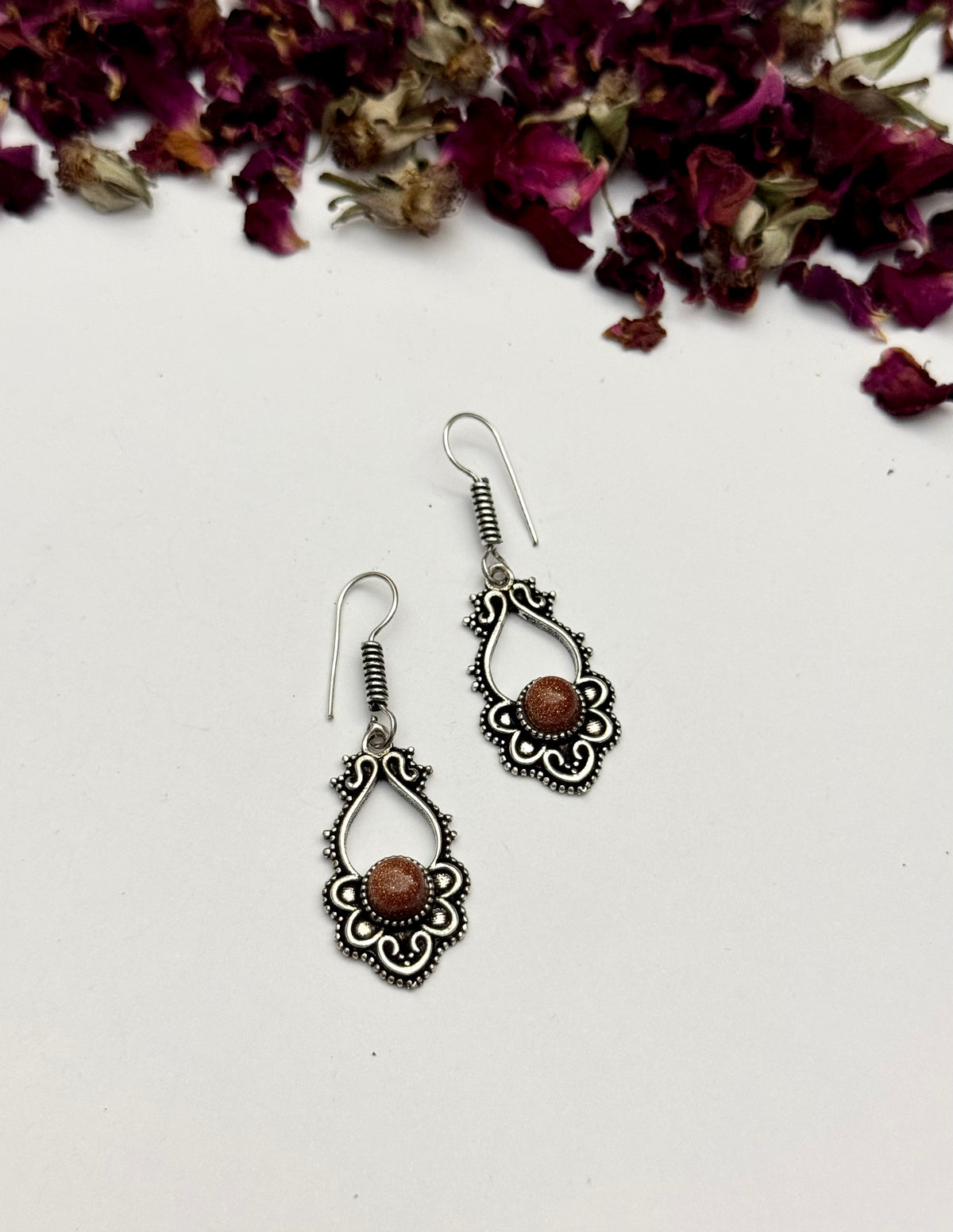 Premium brass made Oxidised Mini Earrings