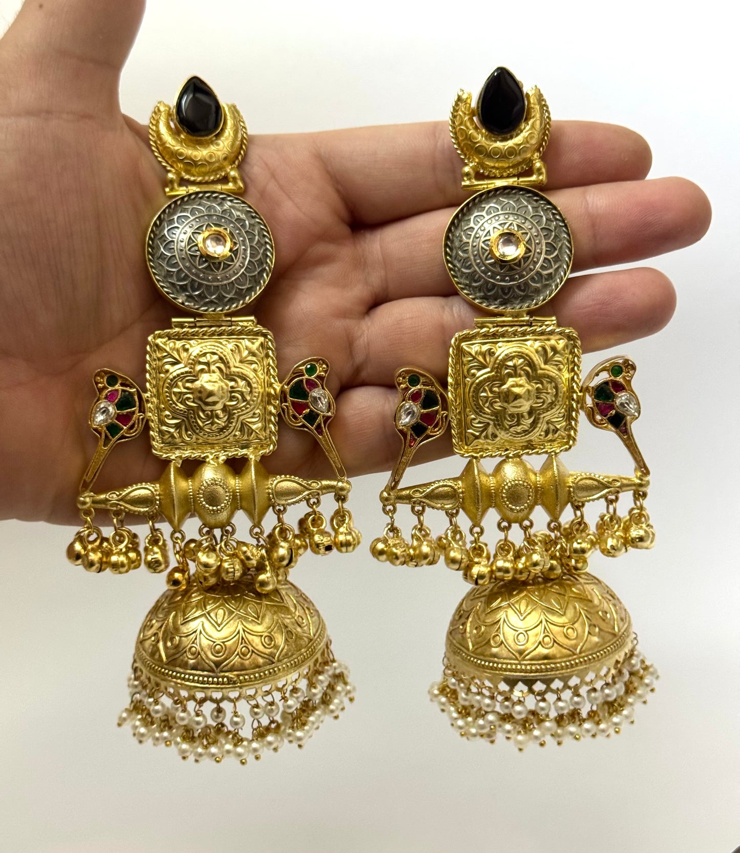 Premium Oxidised kasmiri Jhumka