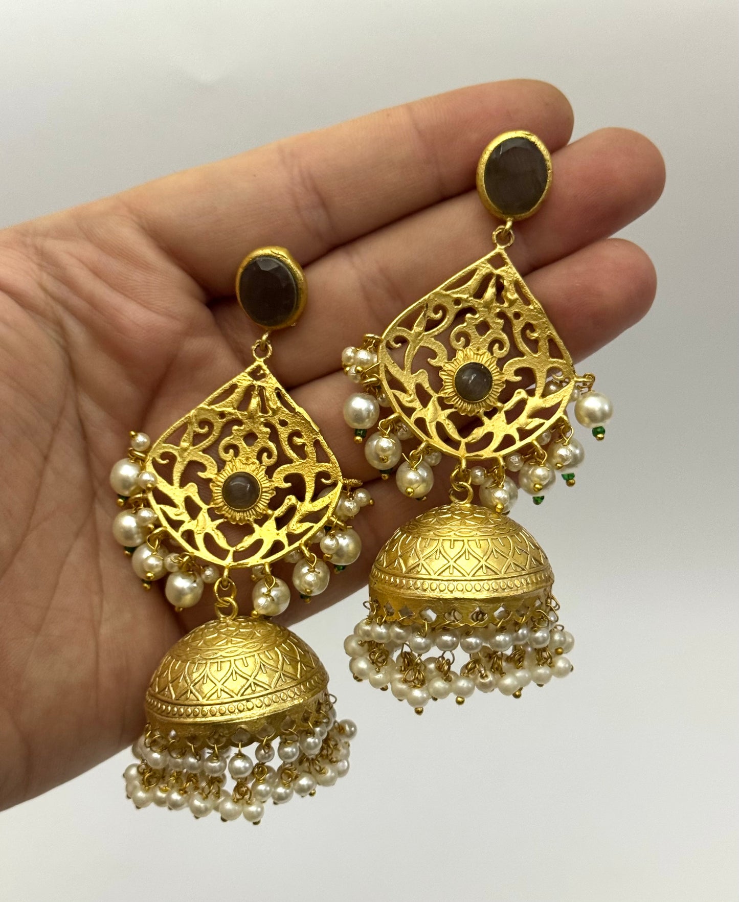Premium Brass sara Jhumka