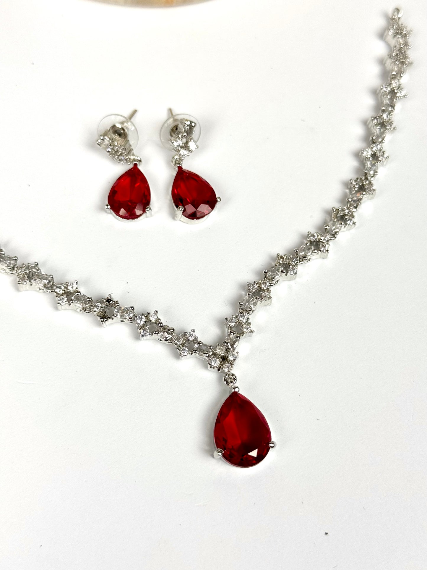 American Diamond 1karat Necklace set