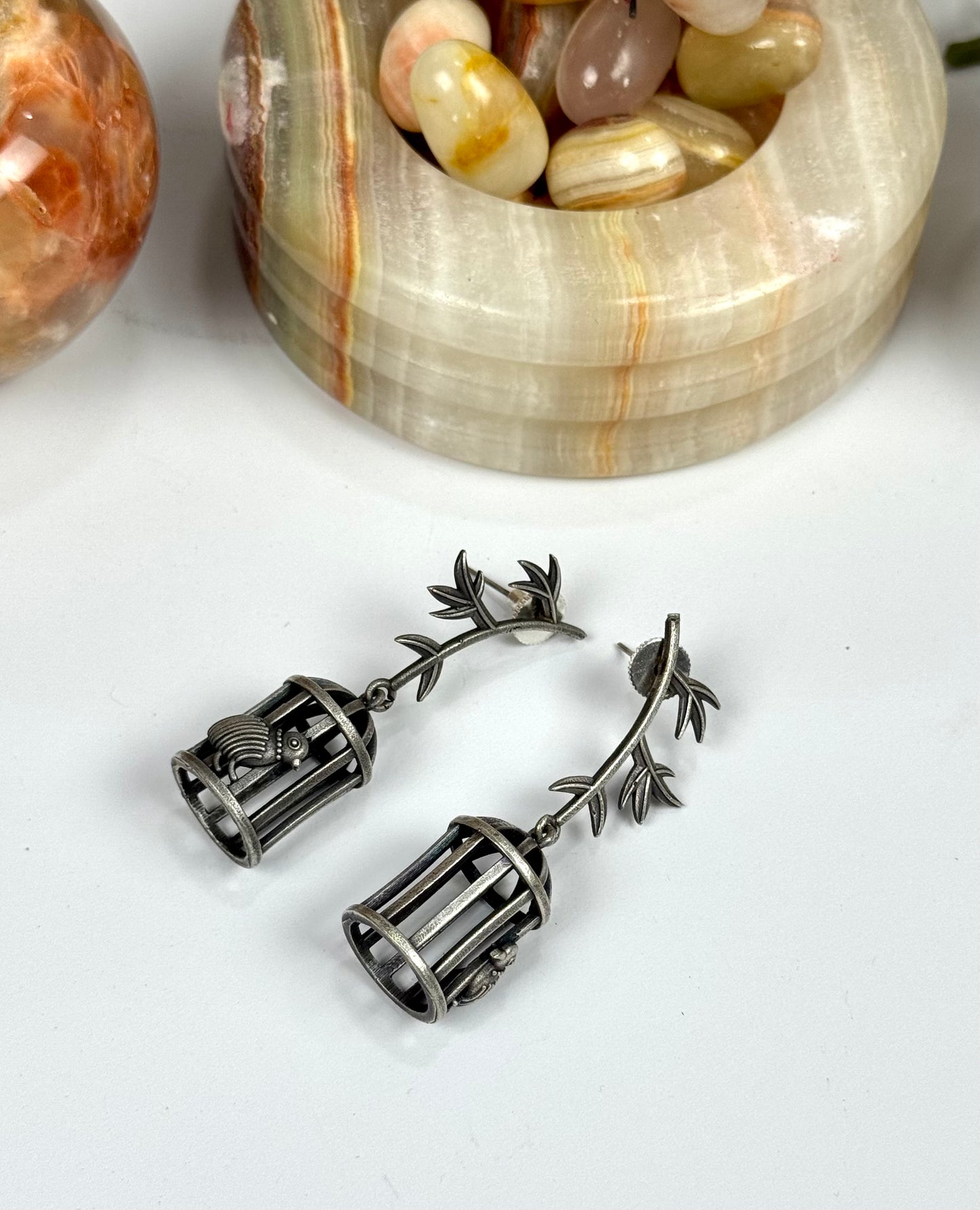 Brass made Premium Oxidised Earrings