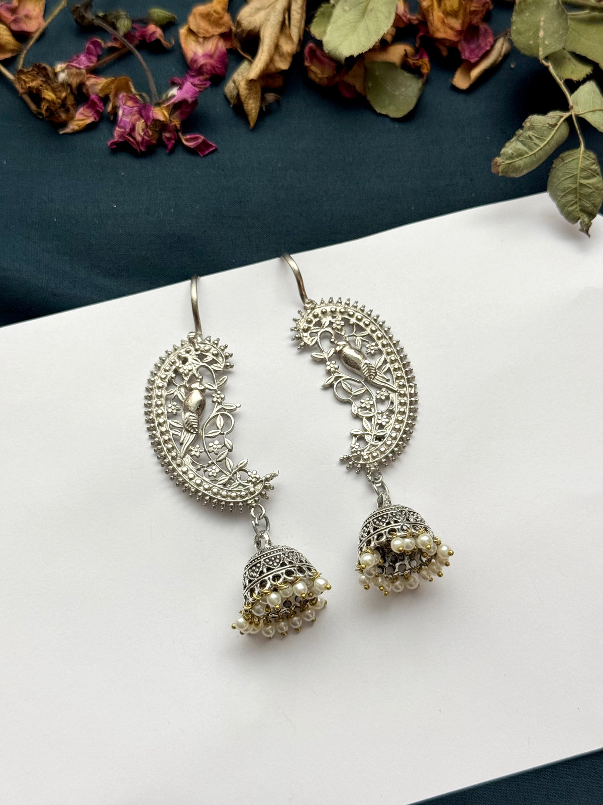 Boho Tribal Statement Earcufs | Antique Finish Ethnic Earcufs for Women