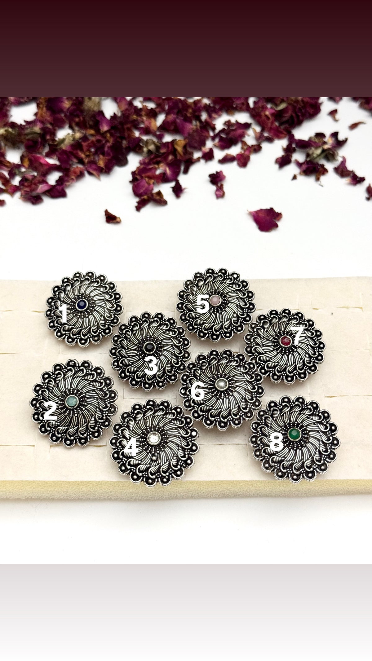 Premium oxidised Adjustable Rings