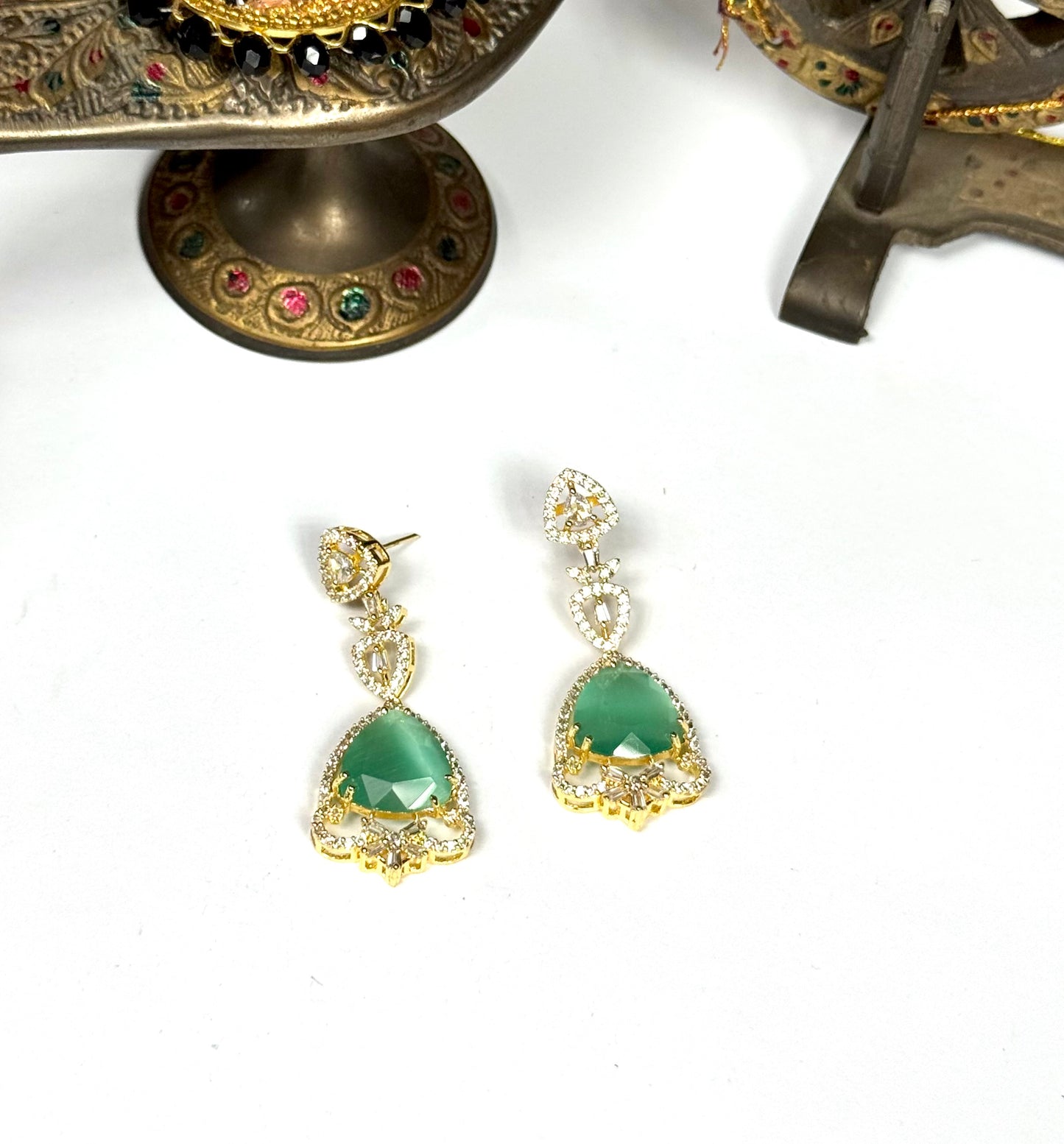 American Diamond 1 karat Earrings