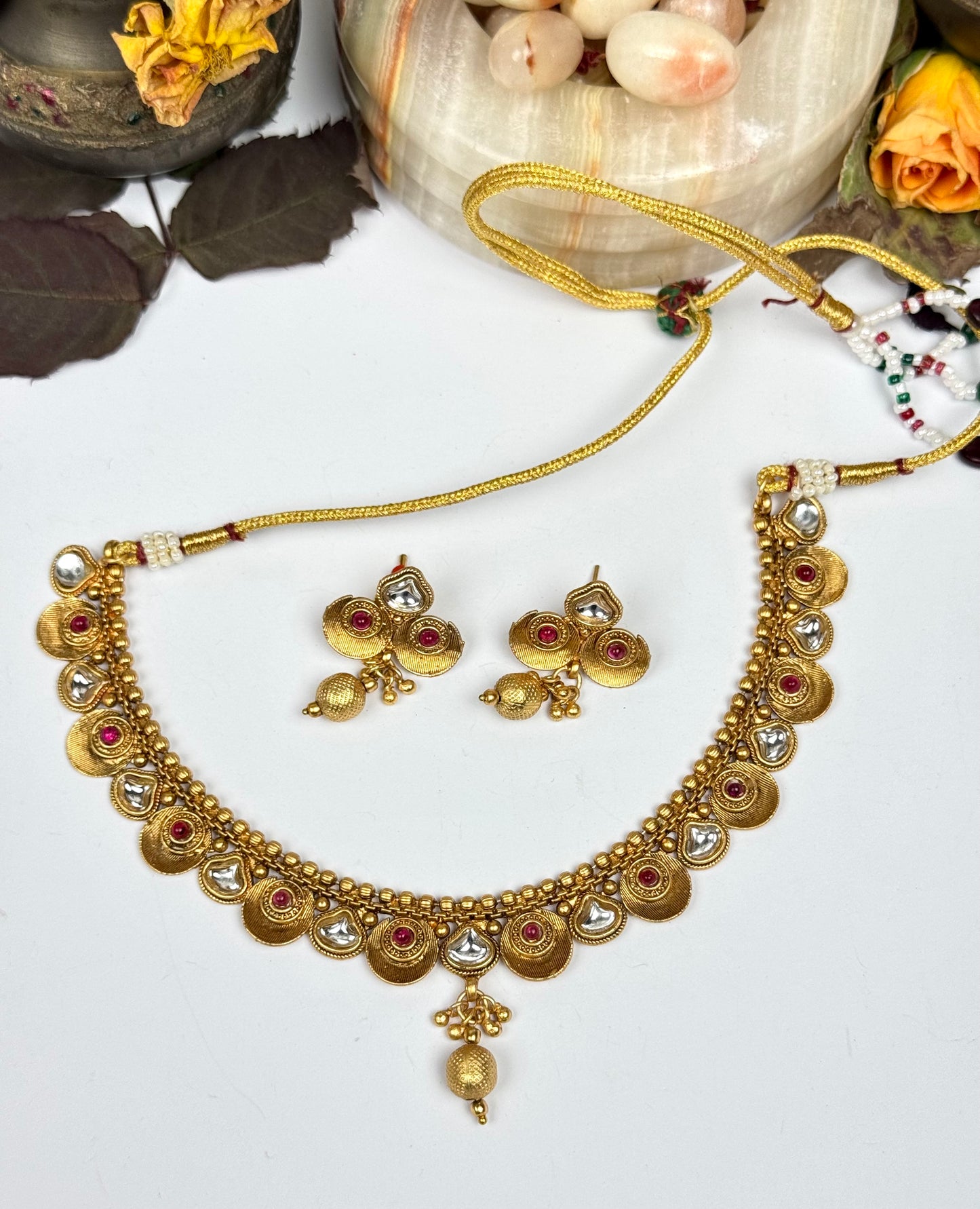Rajwadi Shifa Necklace set