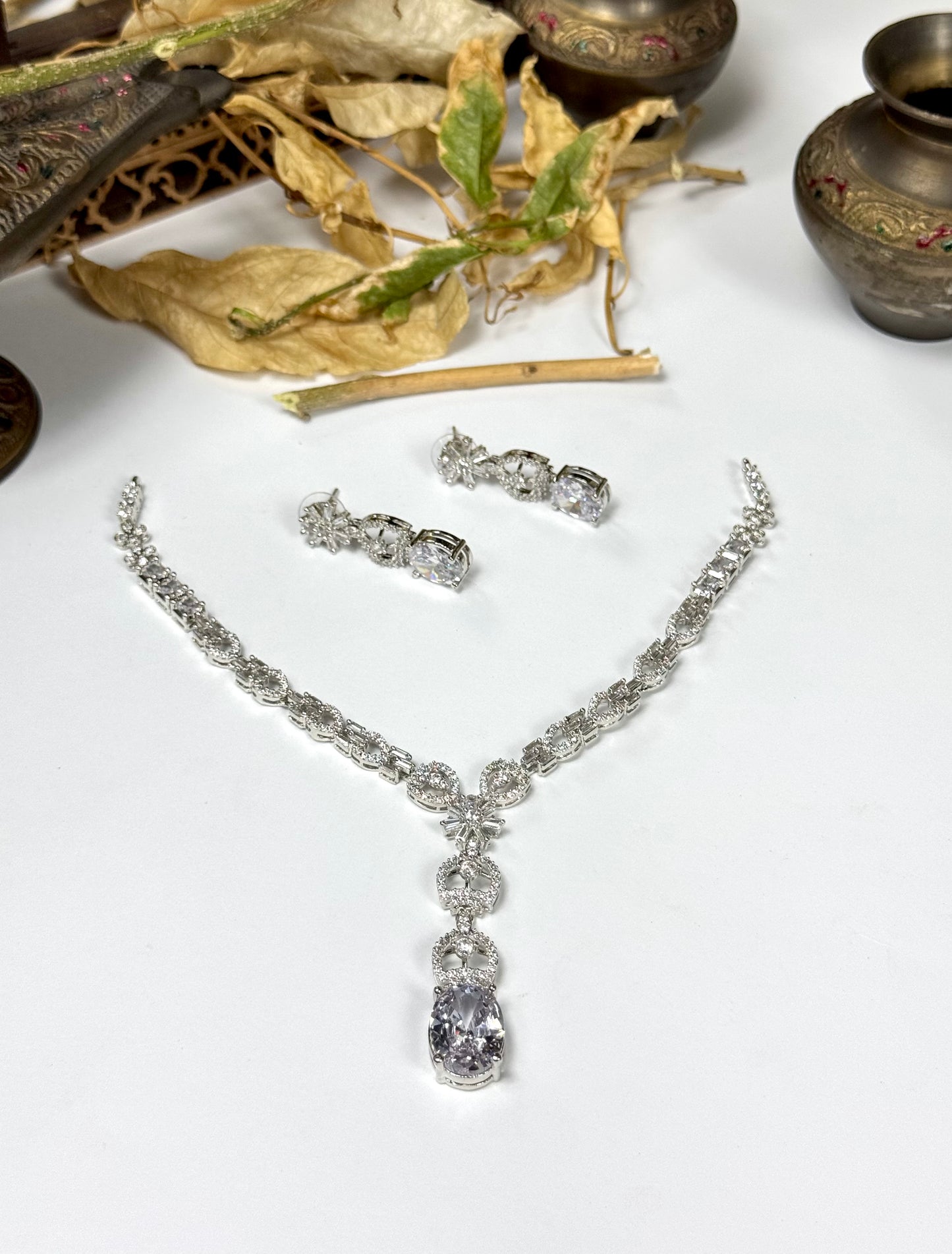 American Diamond 1 karat set