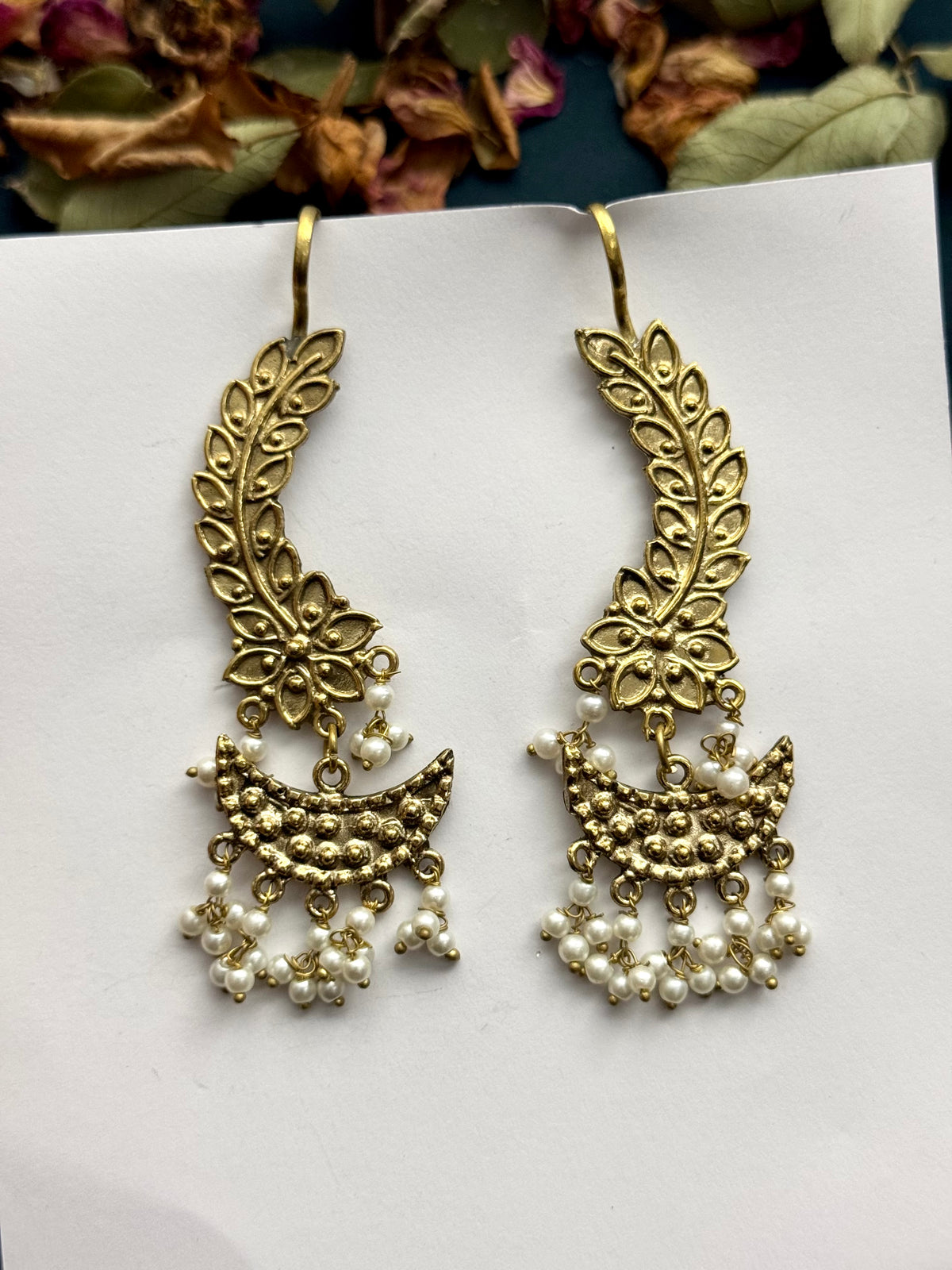 Tribal Half Moon Earcufs