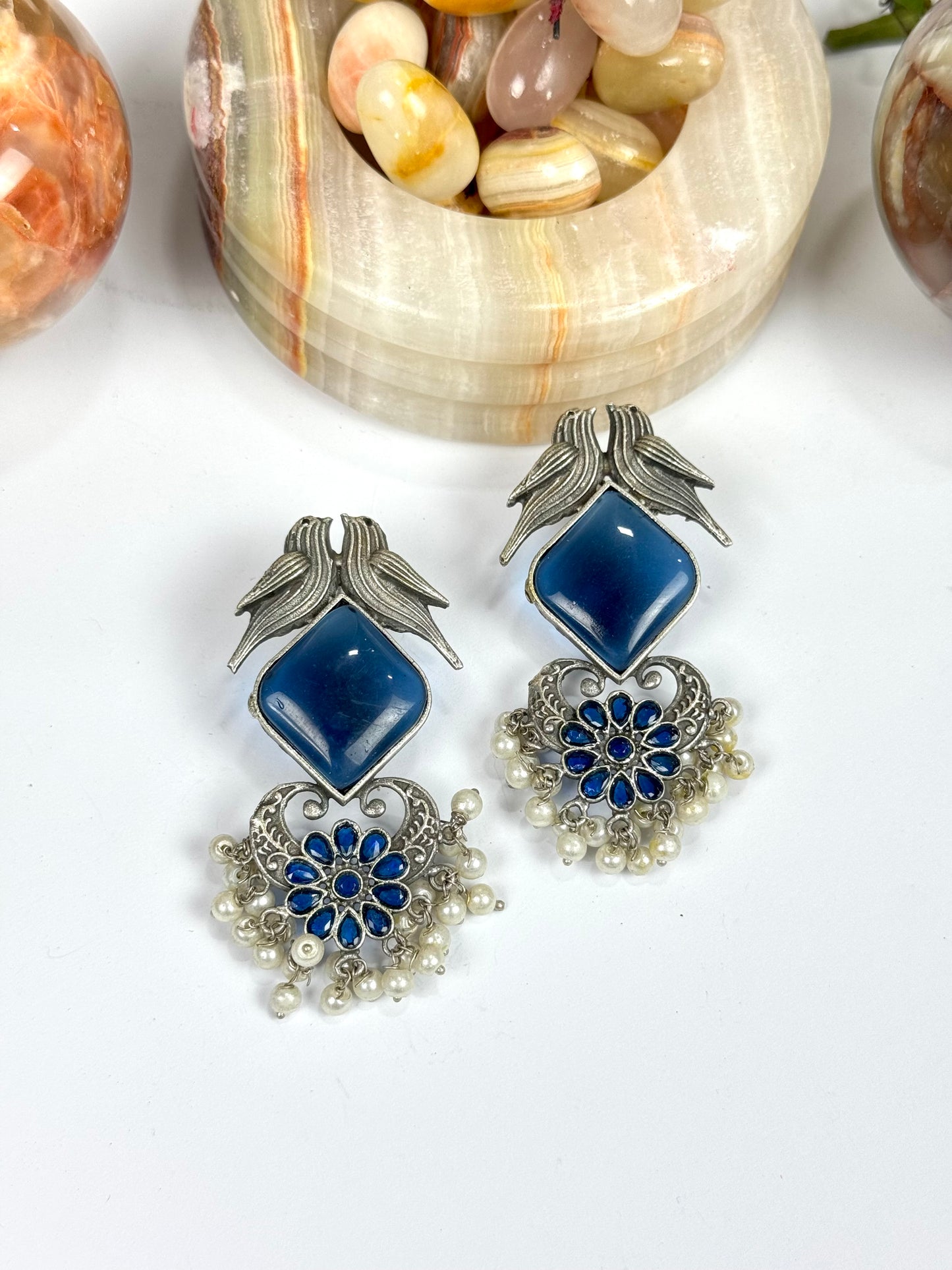 Brass Made Premium Oxidised Earrings