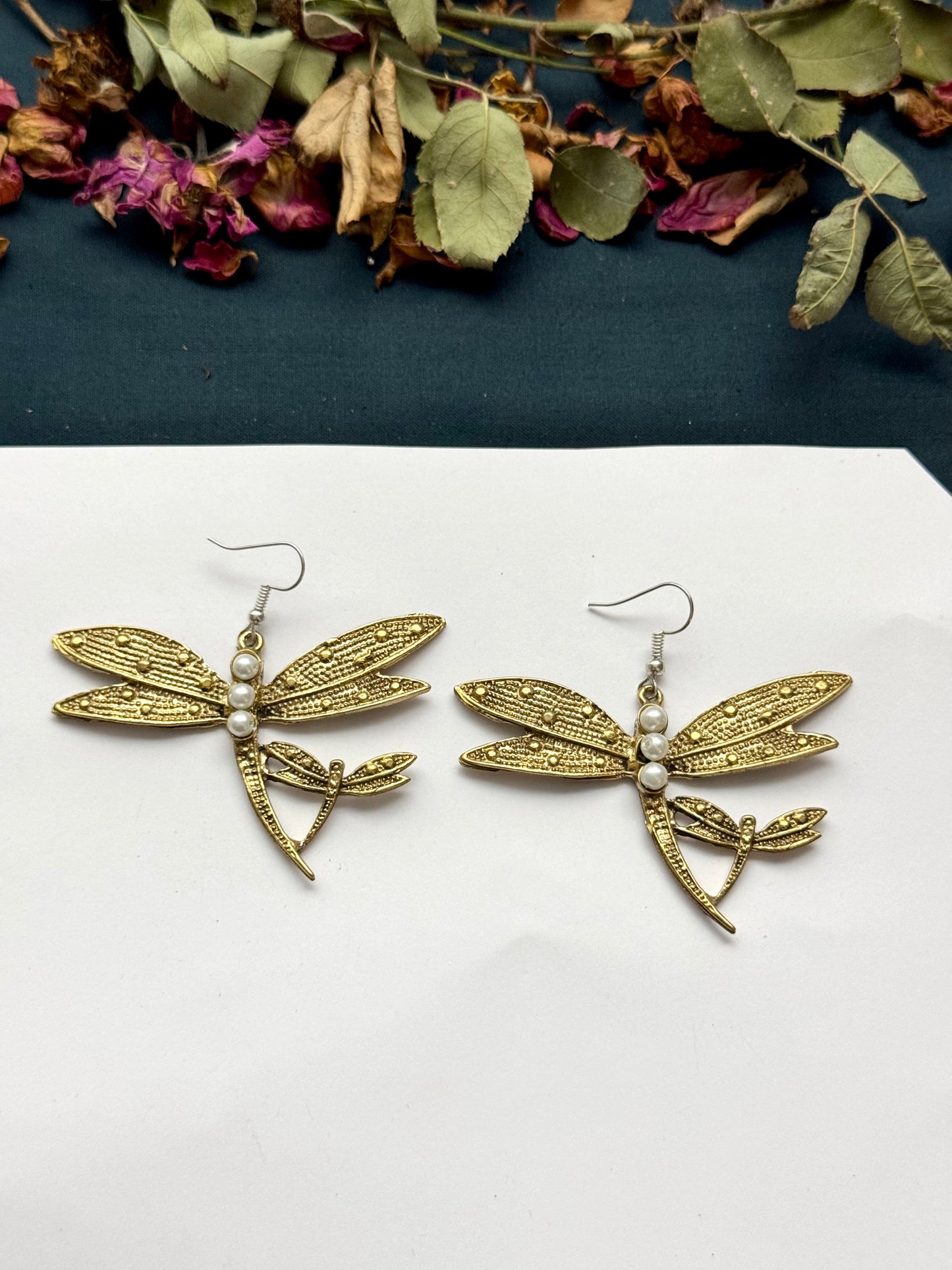 Tribal Dragon Fly Earrings