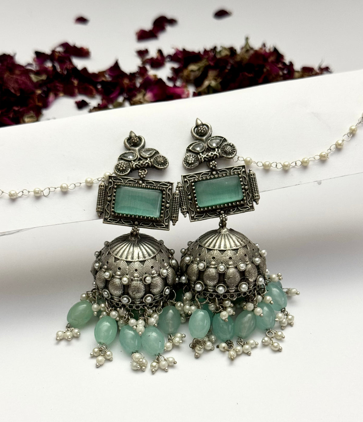 Premium Oxidised Brass made Full size jhumka