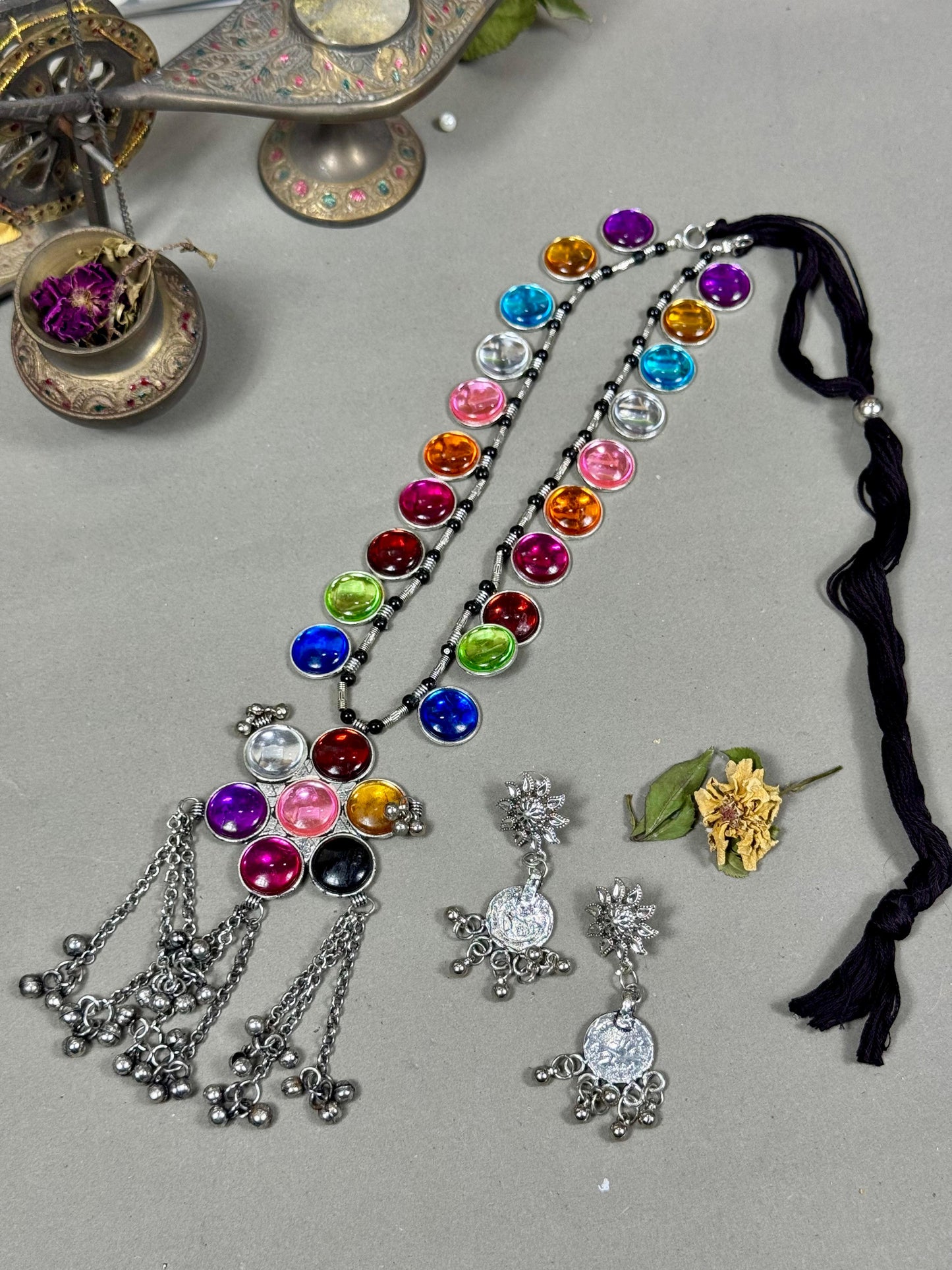 Oxidised Multi Mala Set